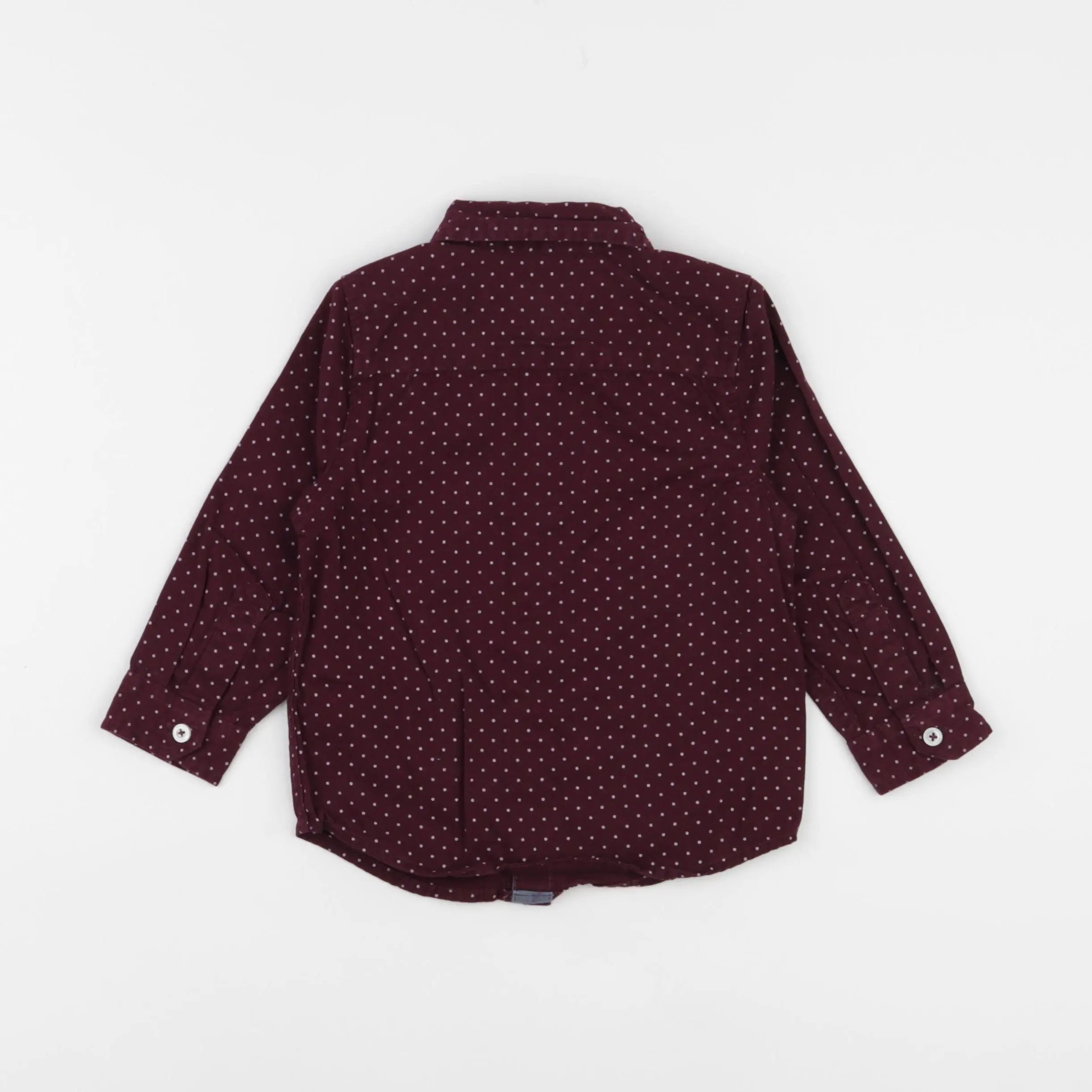 Vertbaudet - chemise rouge - 2 ans
