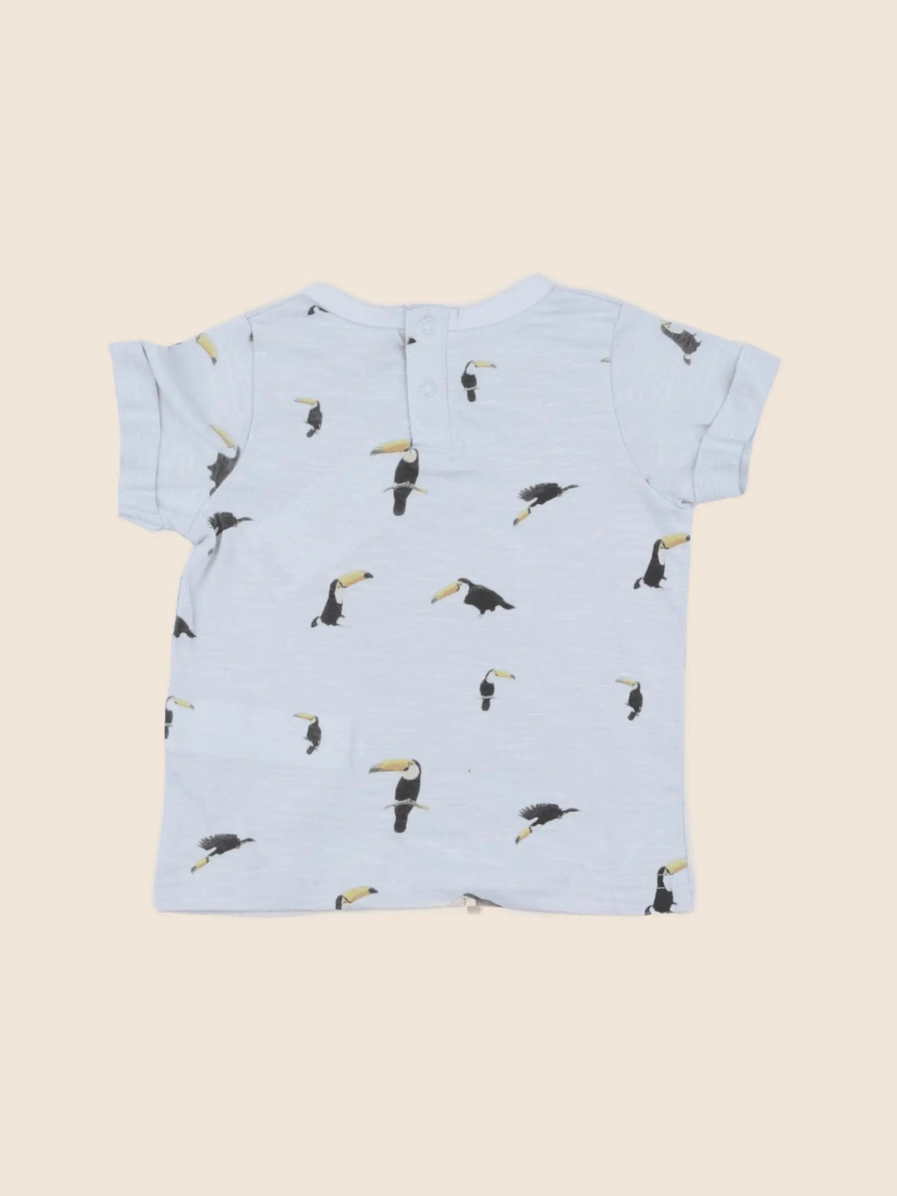 Tape à l'oeil - tee-shirt bleu - 6 mois