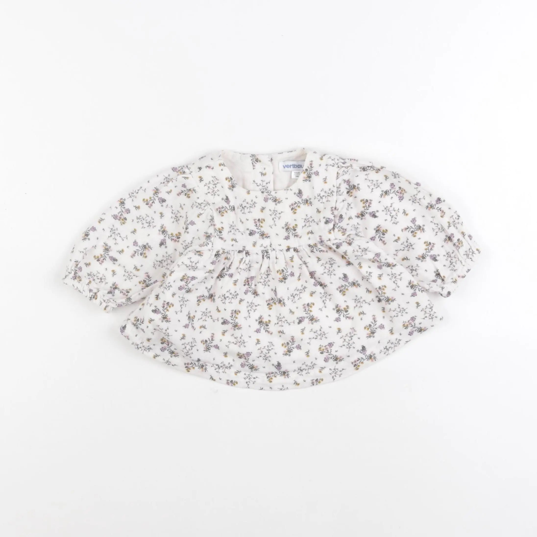 Vertbaudet - blouse multicolore - 3 mois