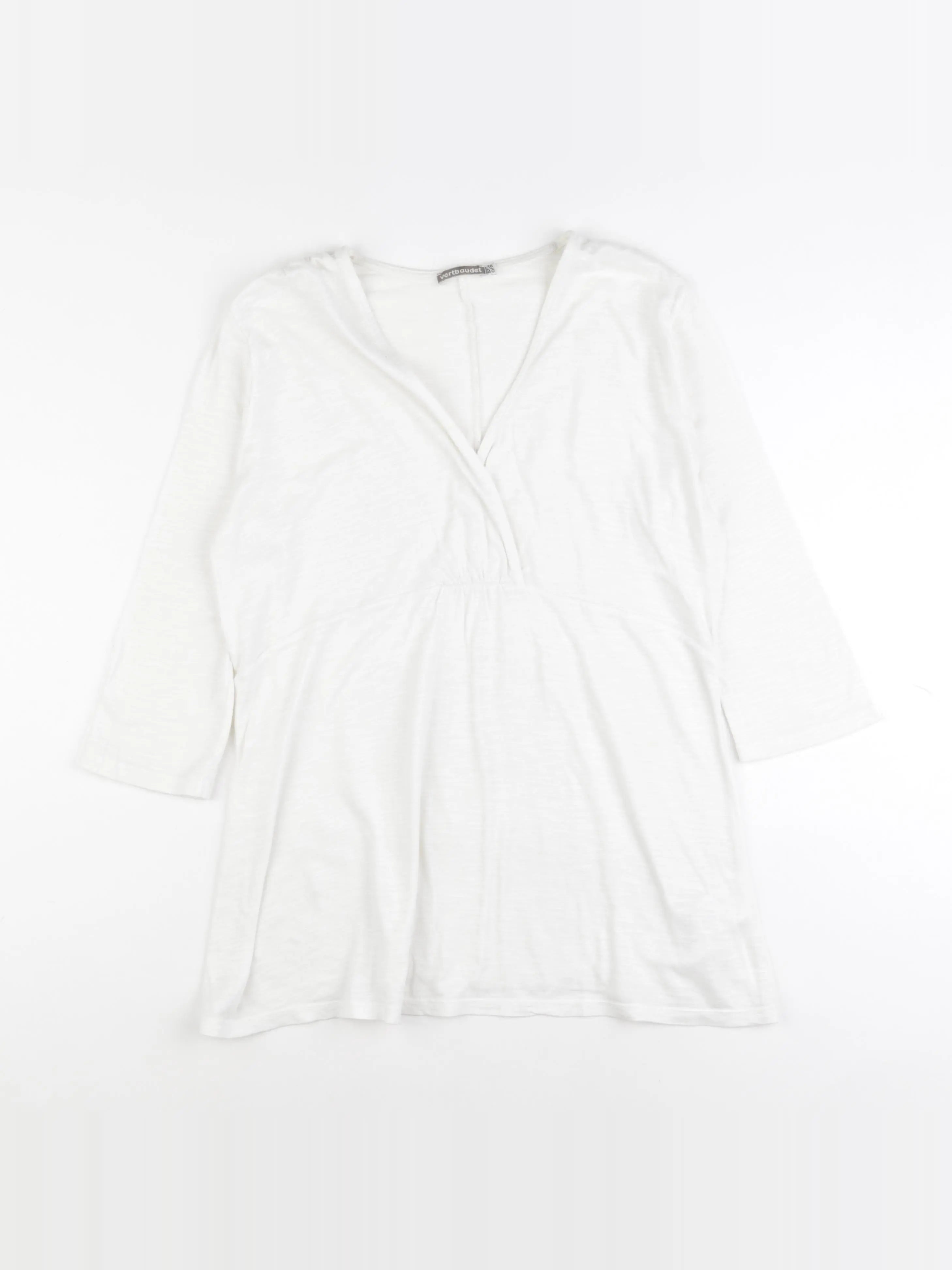 Vertbaudet - tee-shirt grossesse blanc - 38 à 40