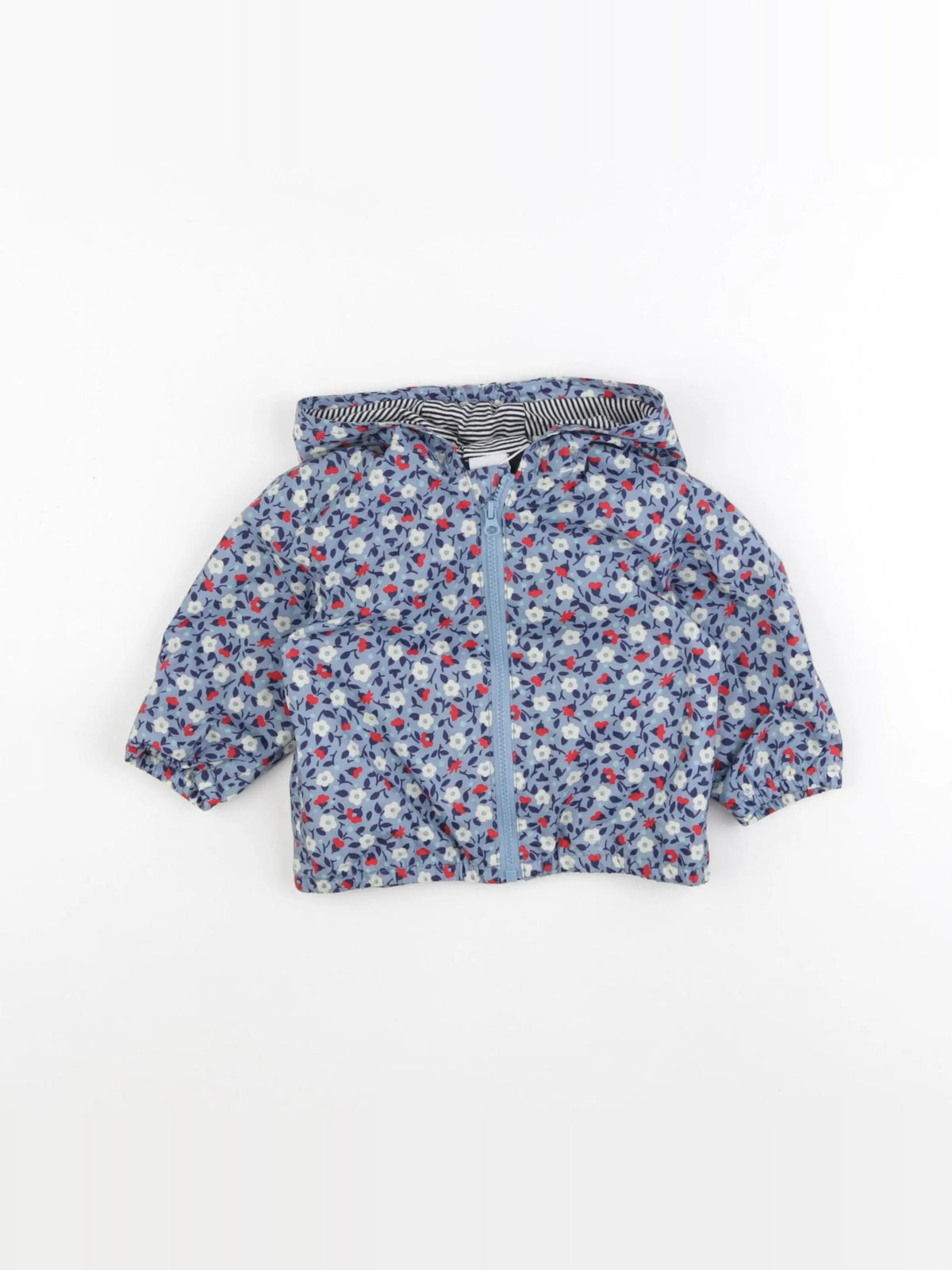 Petit Bateau - coupe-vent bleu - 6 mois