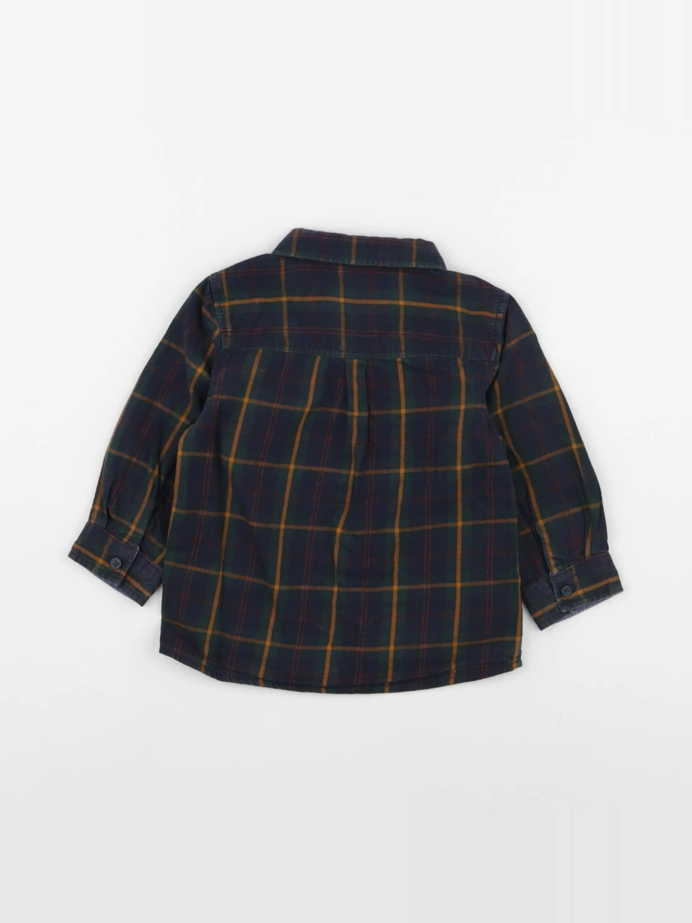 Tape à l'oeil - chemise bleu, vert - 18 mois