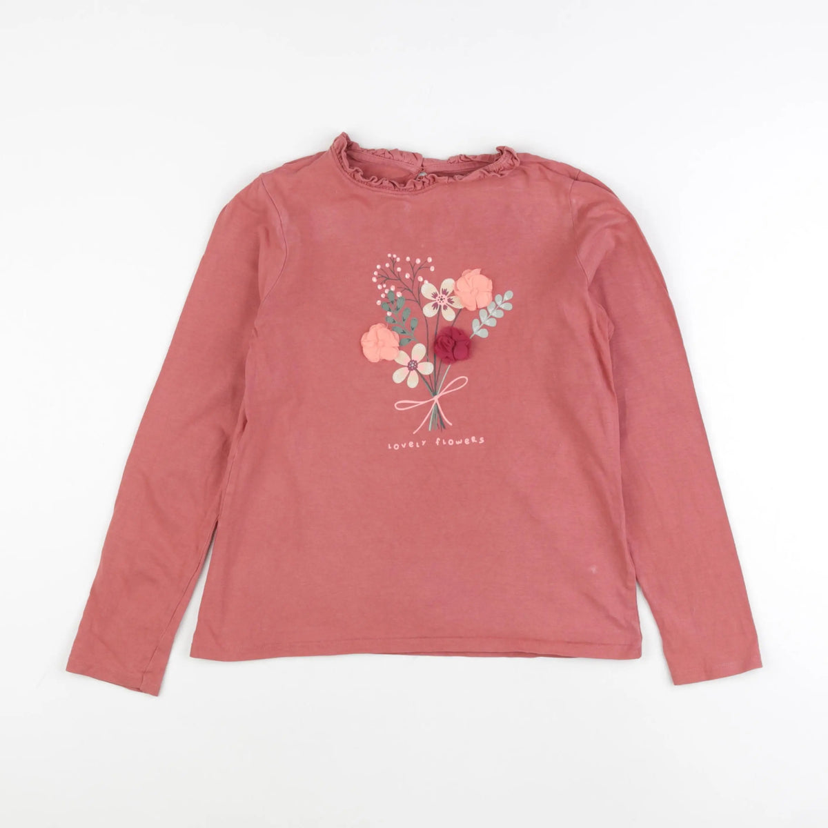 Vertbaudet - tee-shirt rose - 10 ans