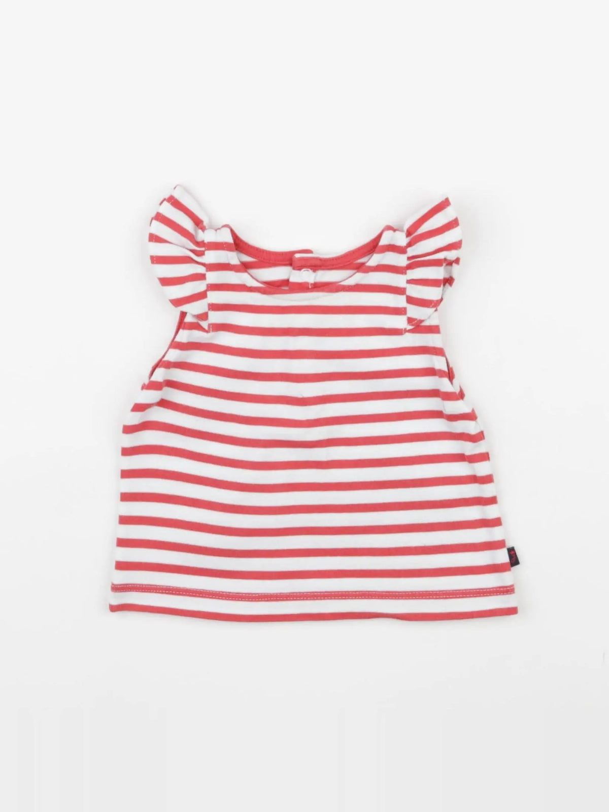 Jacadi - tee-shirt blanc, rouge - 6 mois