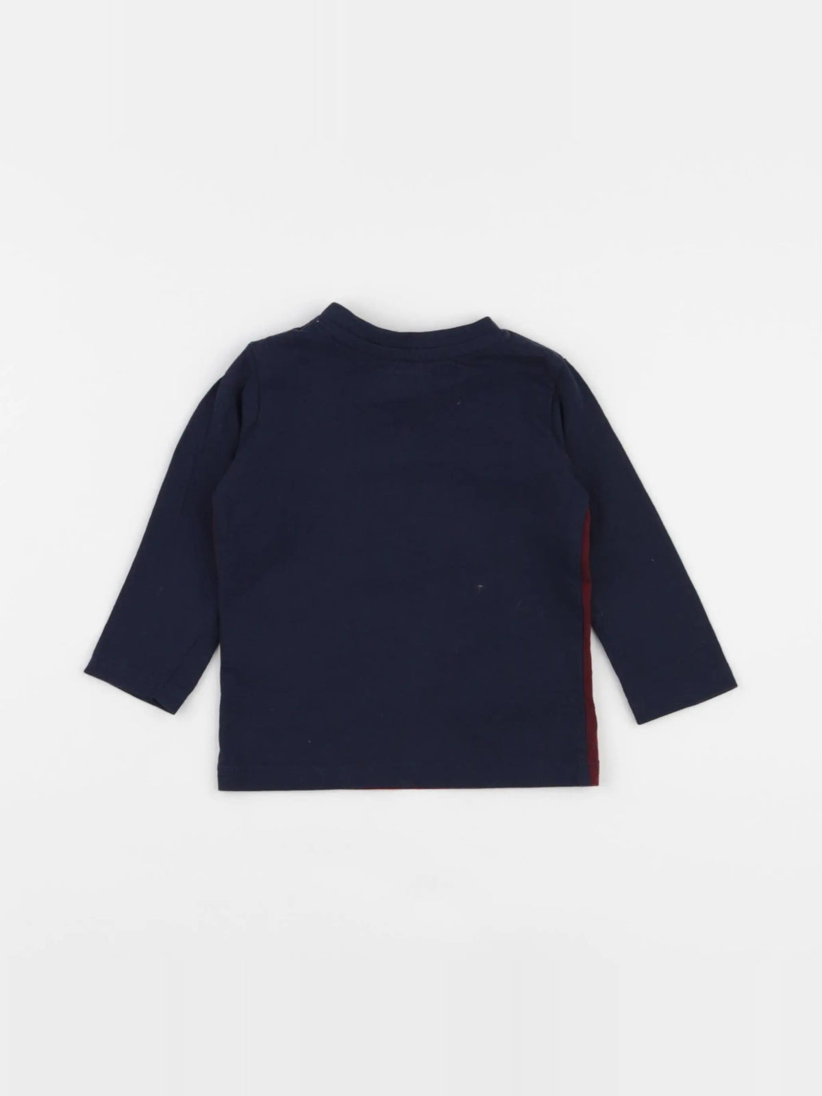 Vertbaudet - tee-shirt bleu, rouge - 6 mois