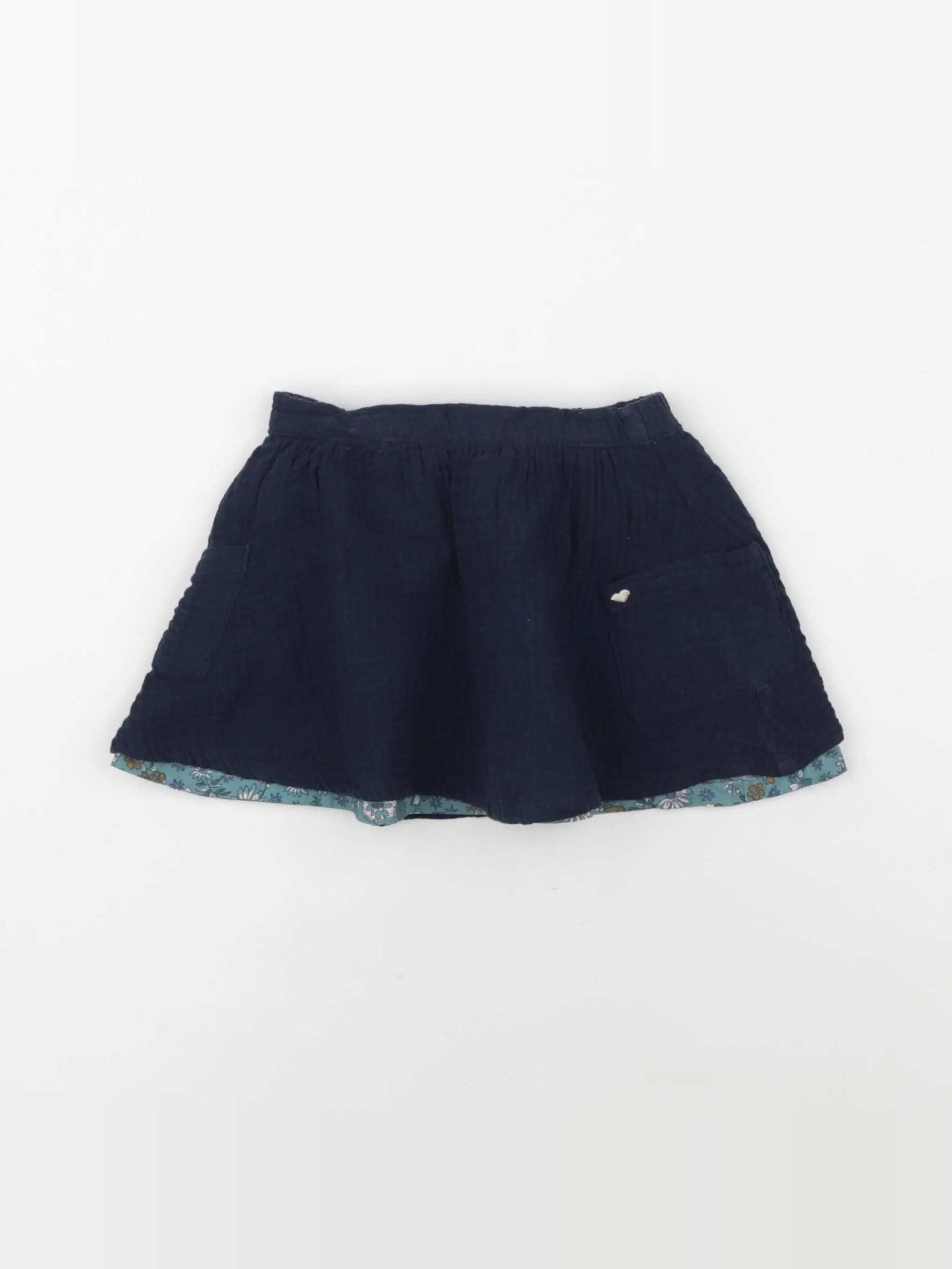 Vertbaudet - jupe bleu - 2 ans