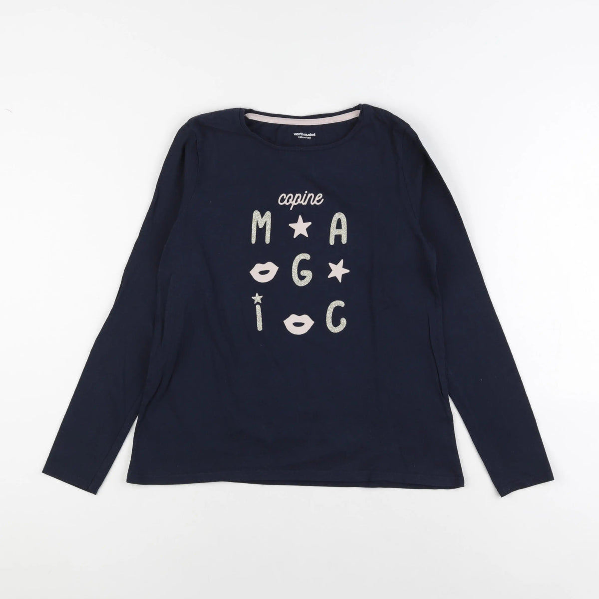 Vertbaudet - tee-shirt bleu - 12 ans