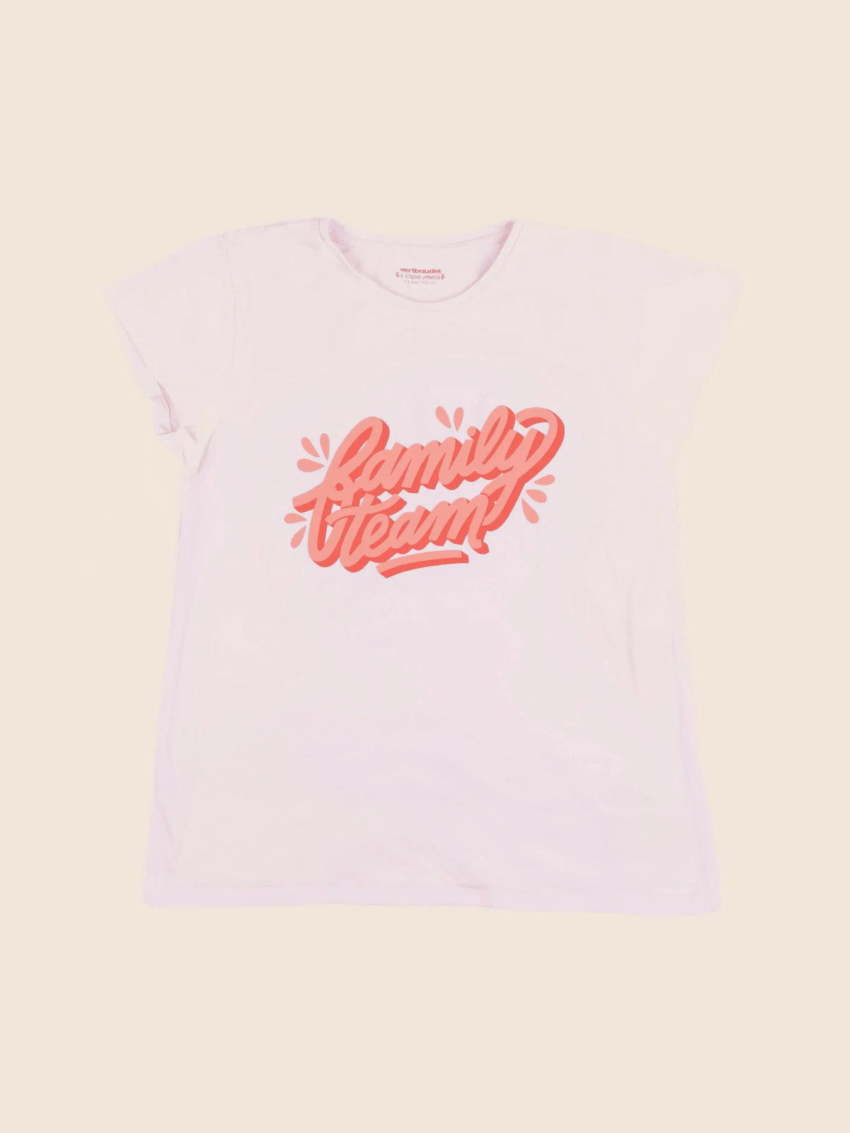 Vertbaudet - tee-shirt rose - 12 ans