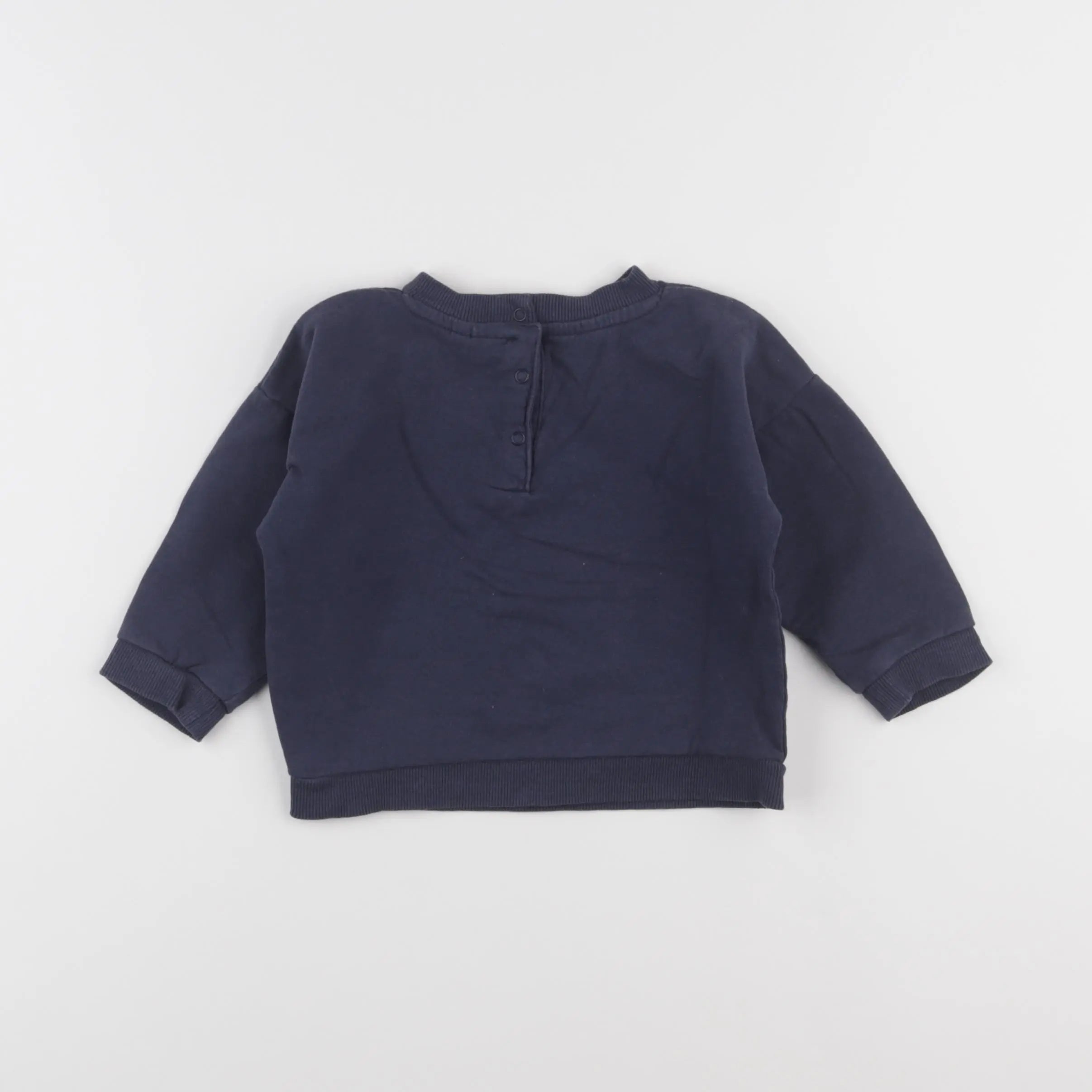 Vertbaudet - sweat bleu - 18 mois