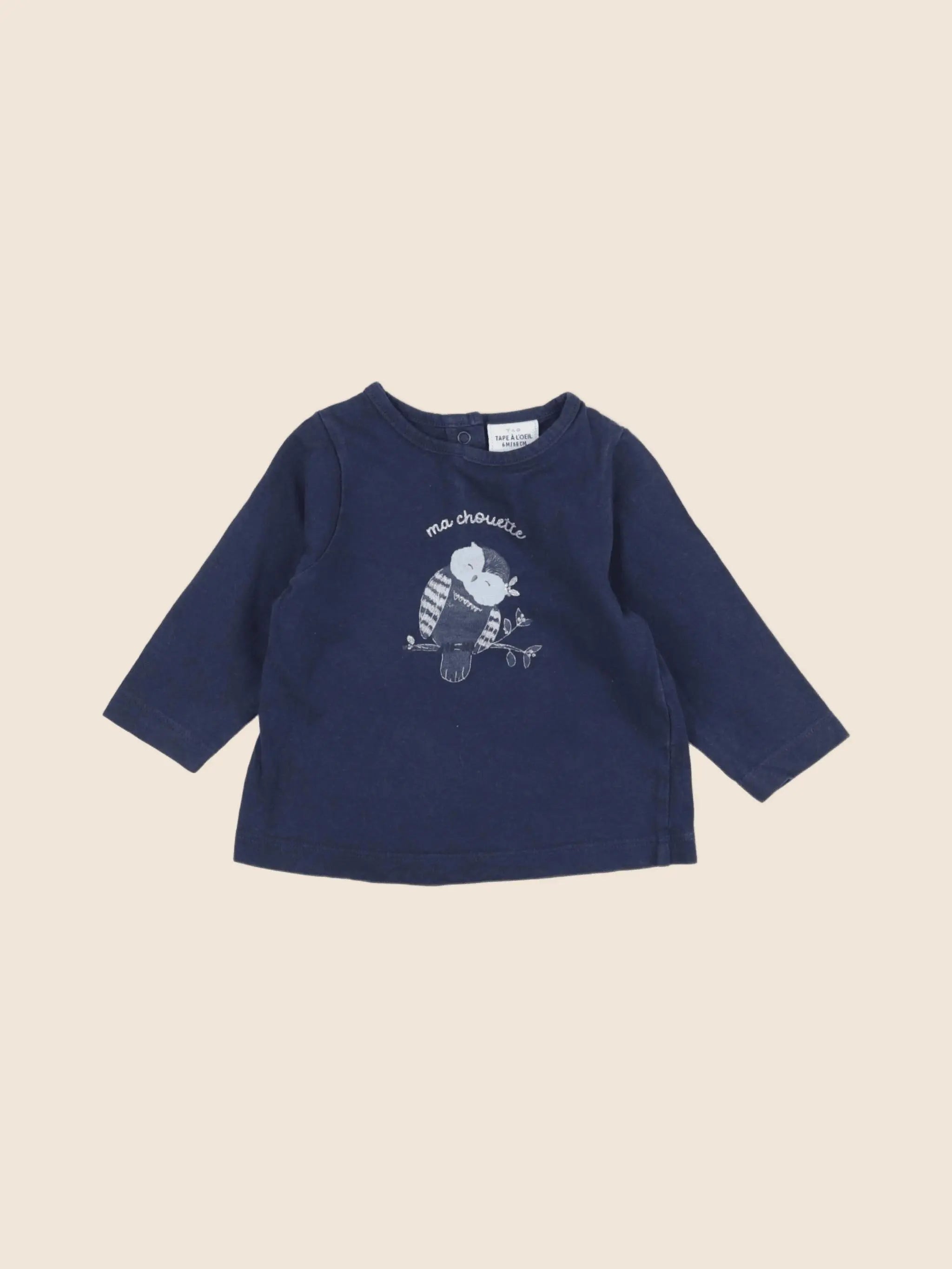 Tape à l'oeil - tee-shirt bleu - 6 mois