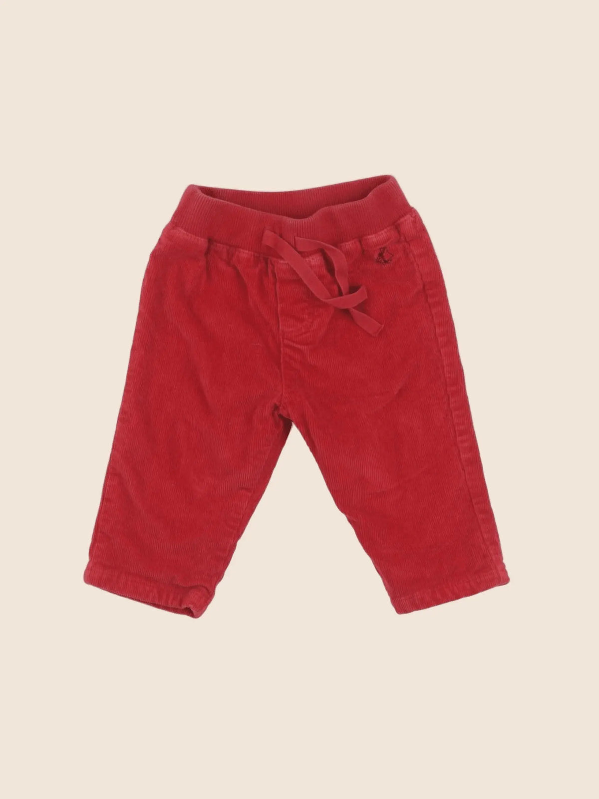 Petit Bateau - pantalon rouge - 3 mois