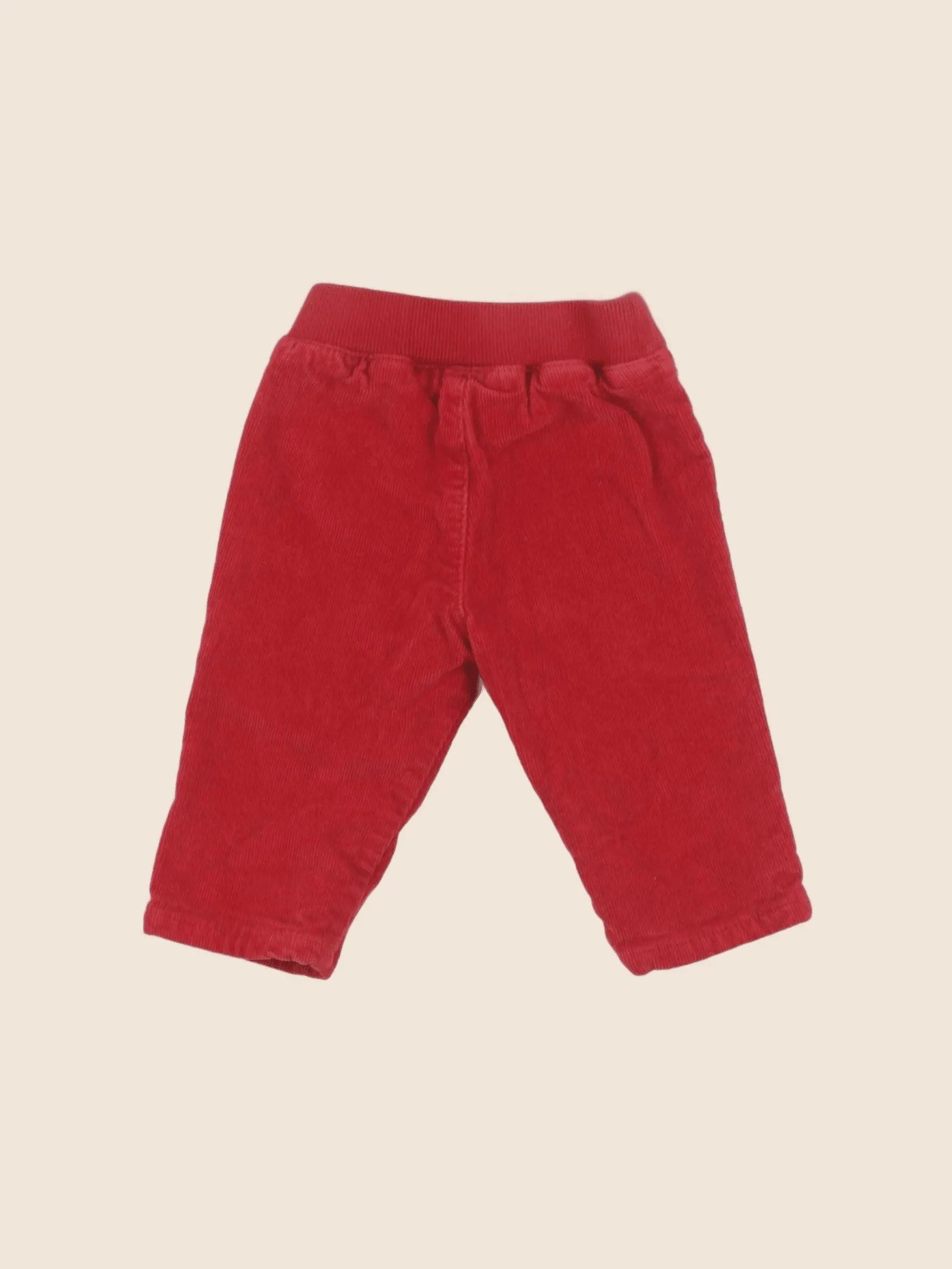Petit Bateau - pantalon rouge - 3 mois