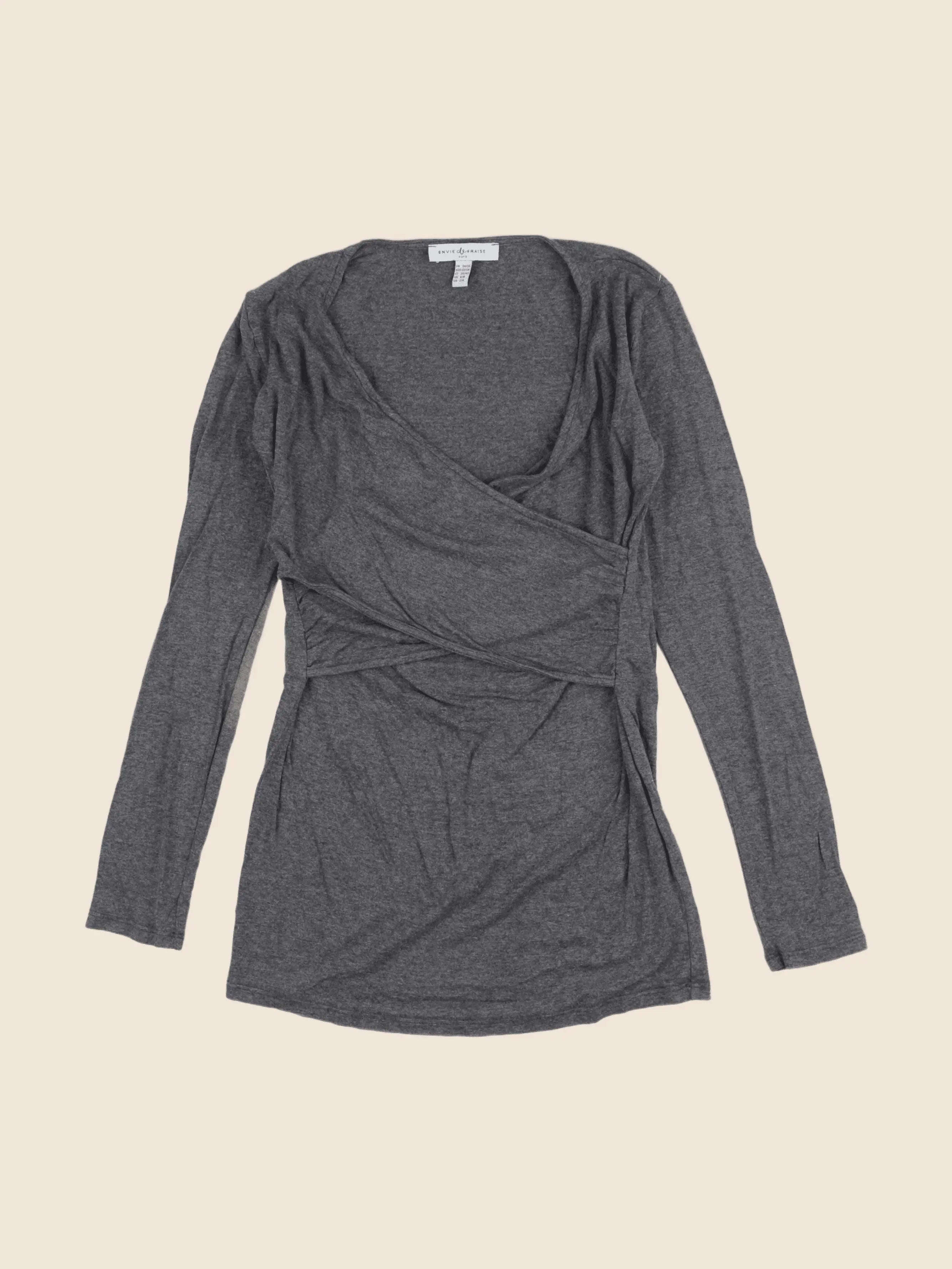 Envie de fraise - tee-shirt grossesse, allaitement gris - 34 à 36