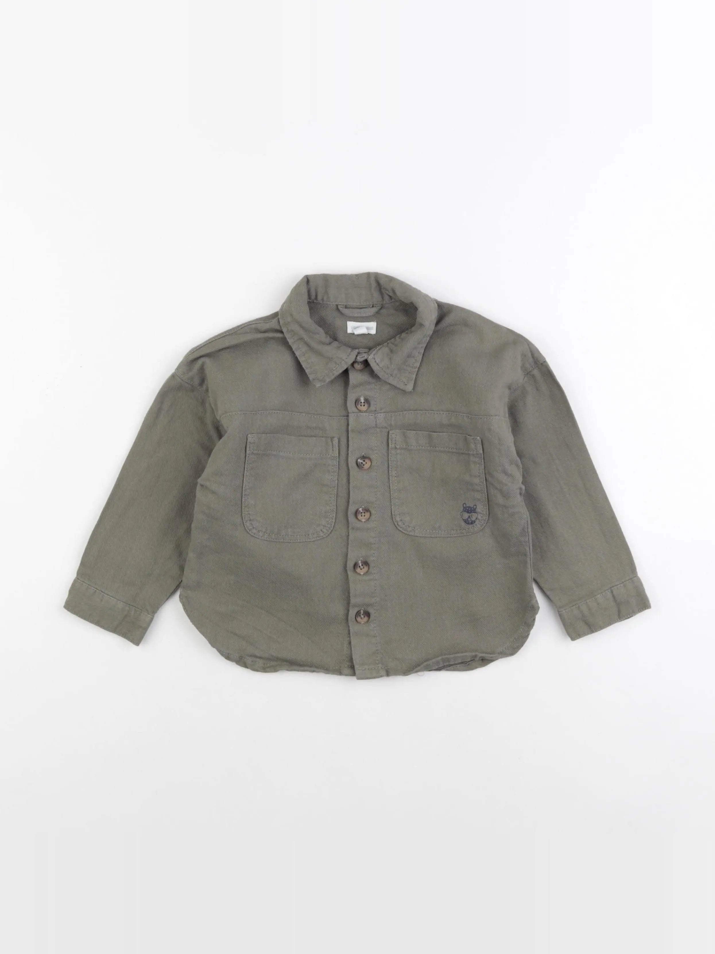 Vertbaudet - veste vert - 24 mois