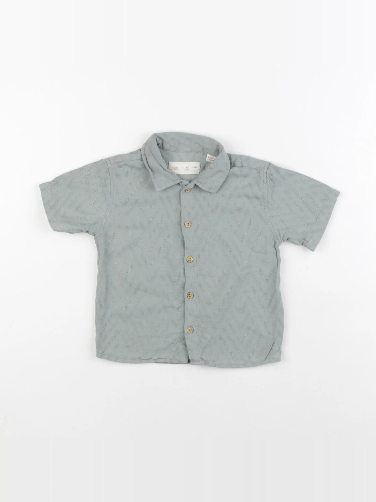 Zara - chemise vert - 18 mois