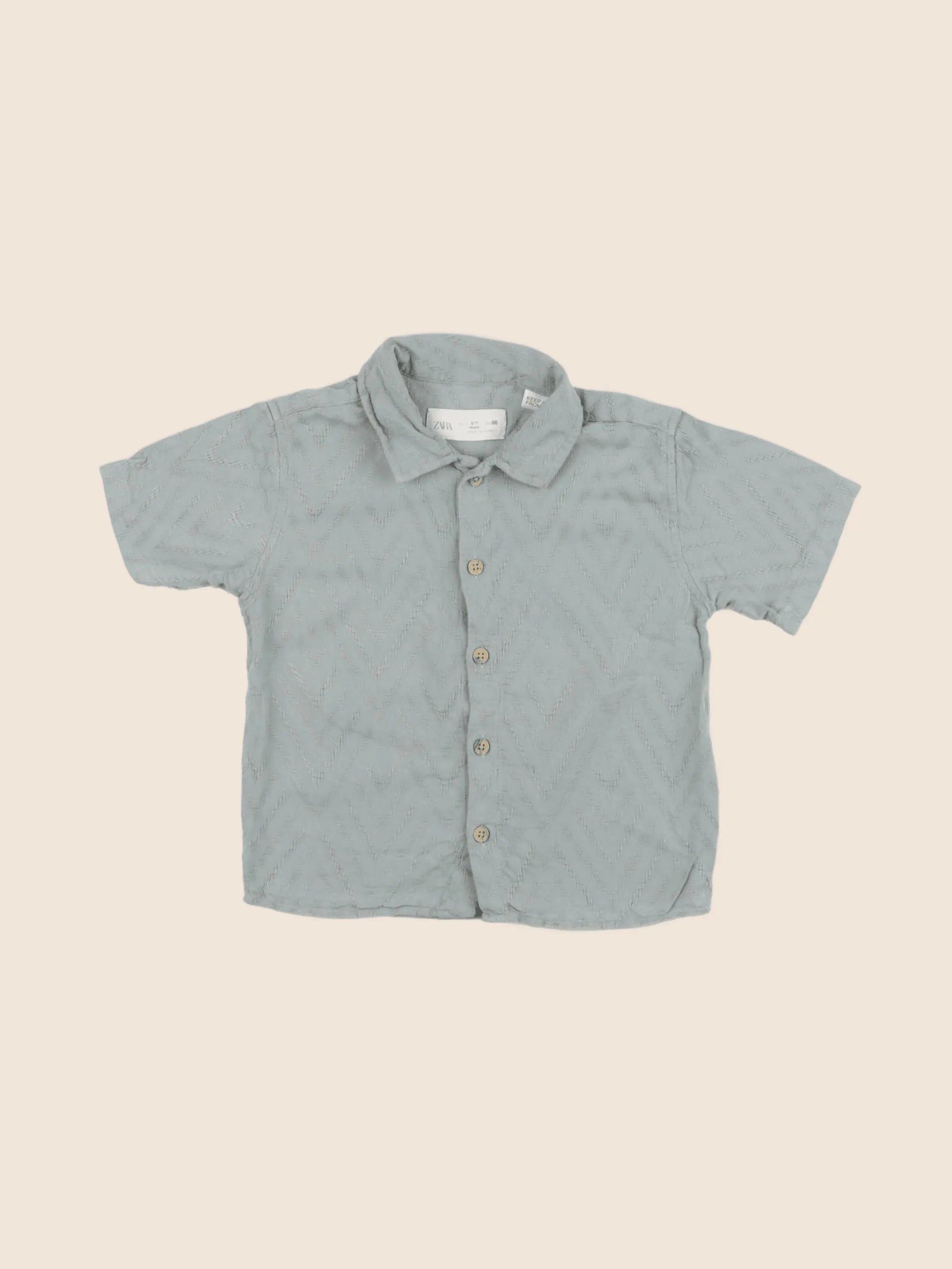 Zara - chemise vert - 18 mois