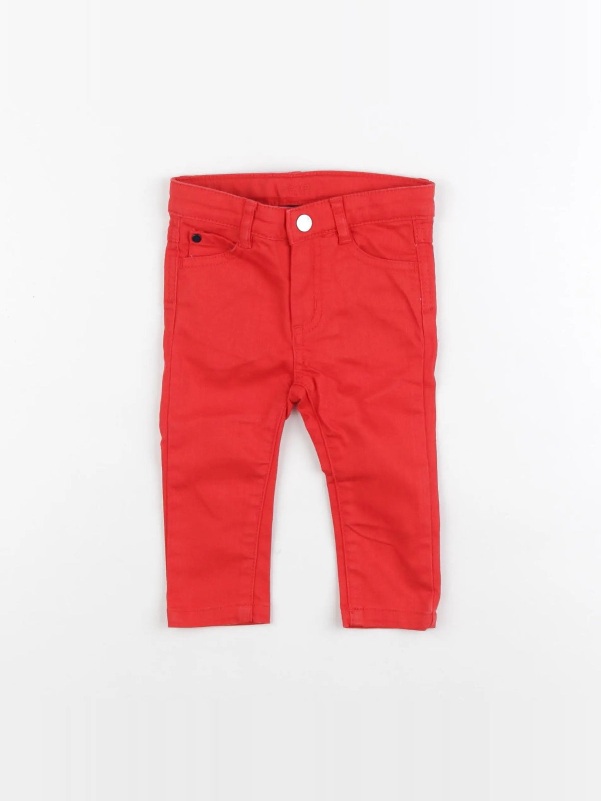 Jacadi - jean rouge - 12 mois