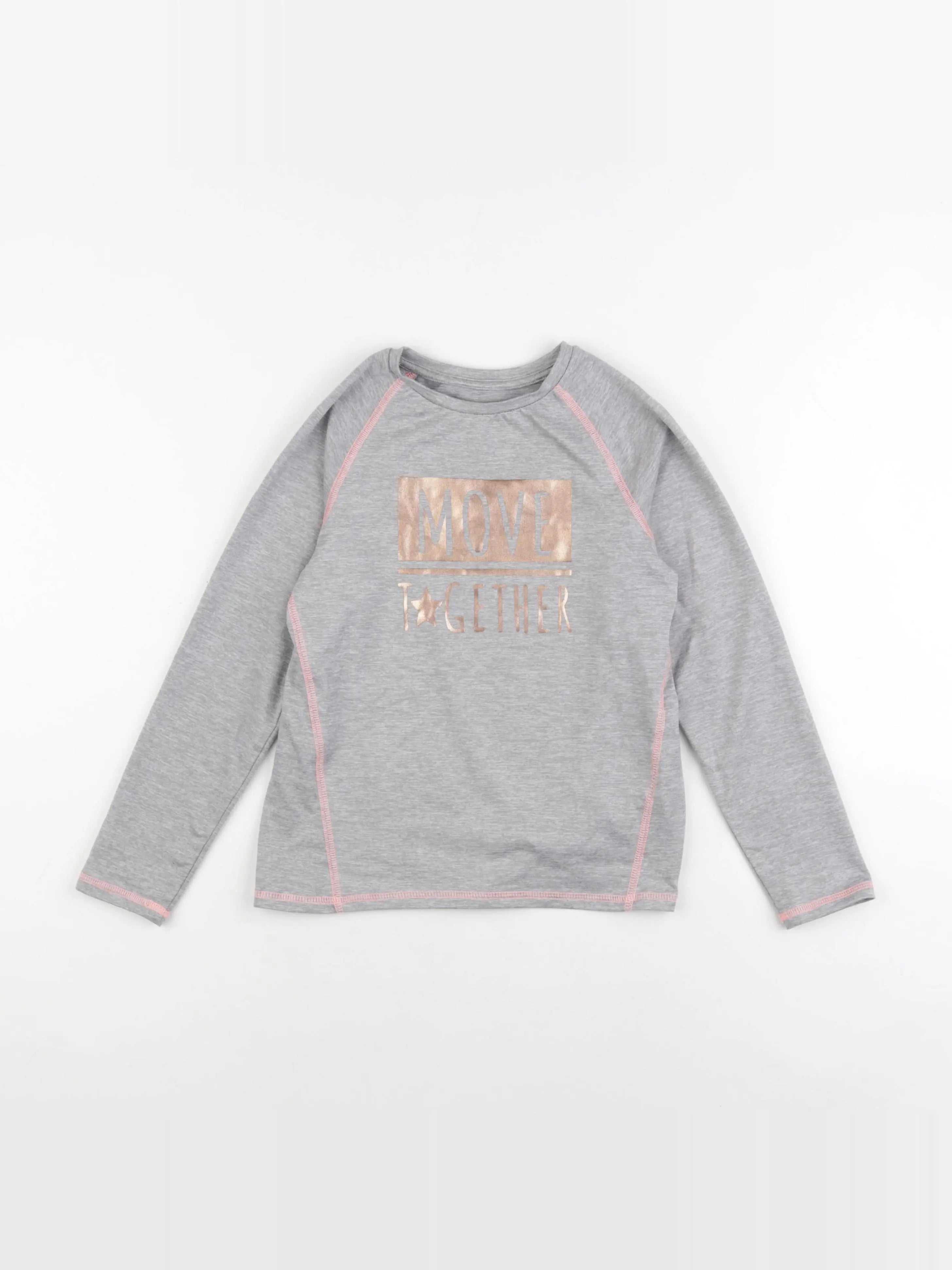 Vertbaudet - tee-shirt gris - 8 ans