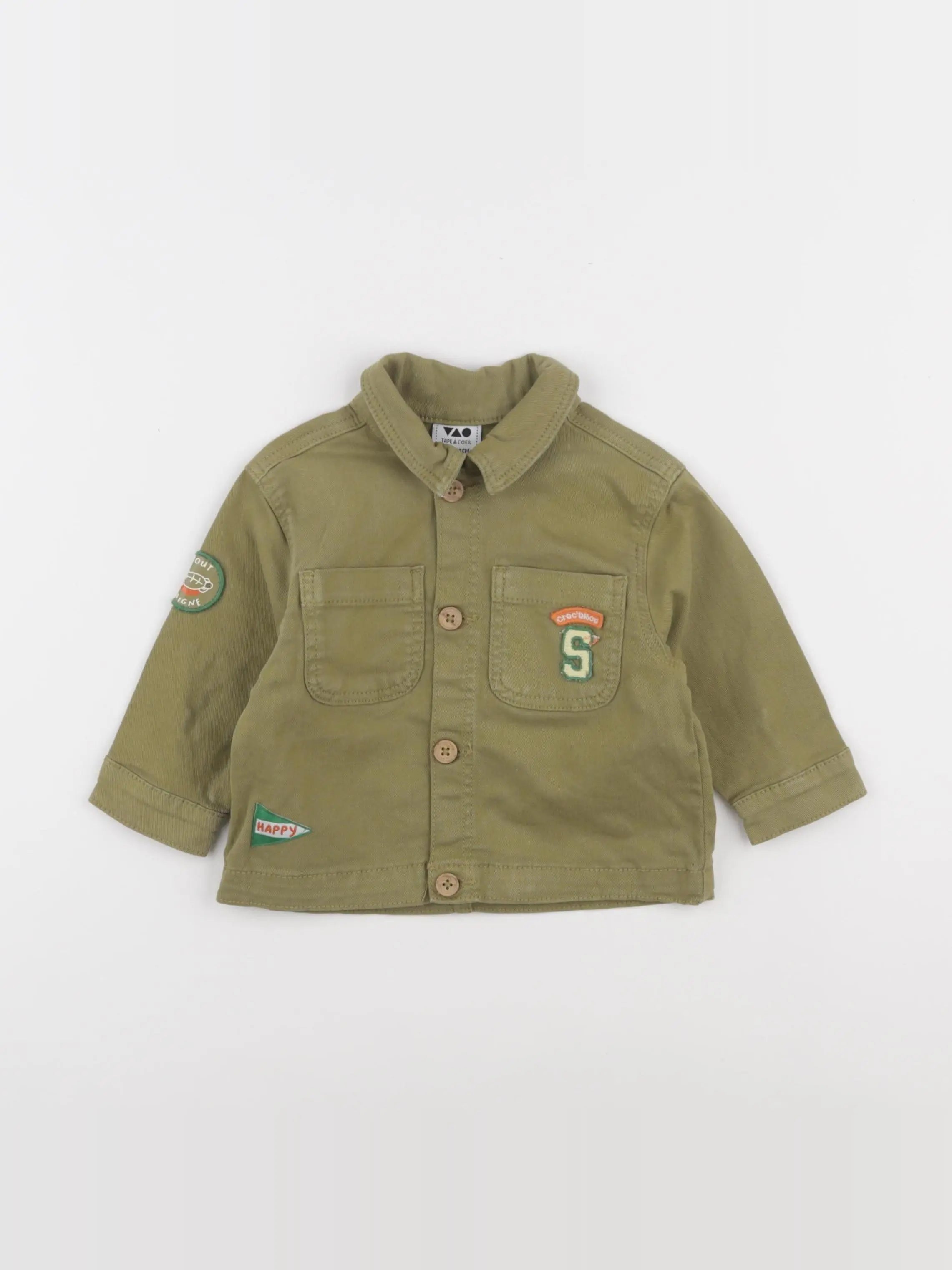 Tape à l'oeil - veste vert - 12 mois