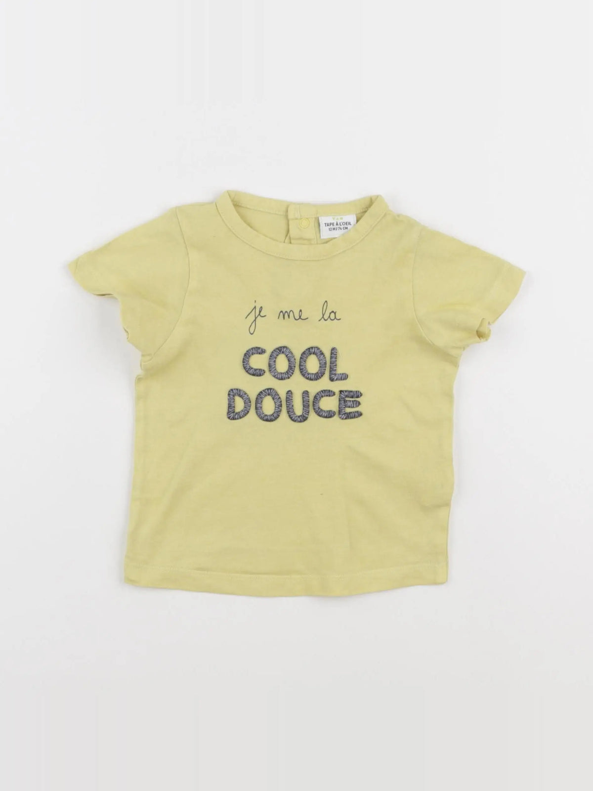 Tape à l'oeil - tee-shirt jaune - 12 mois