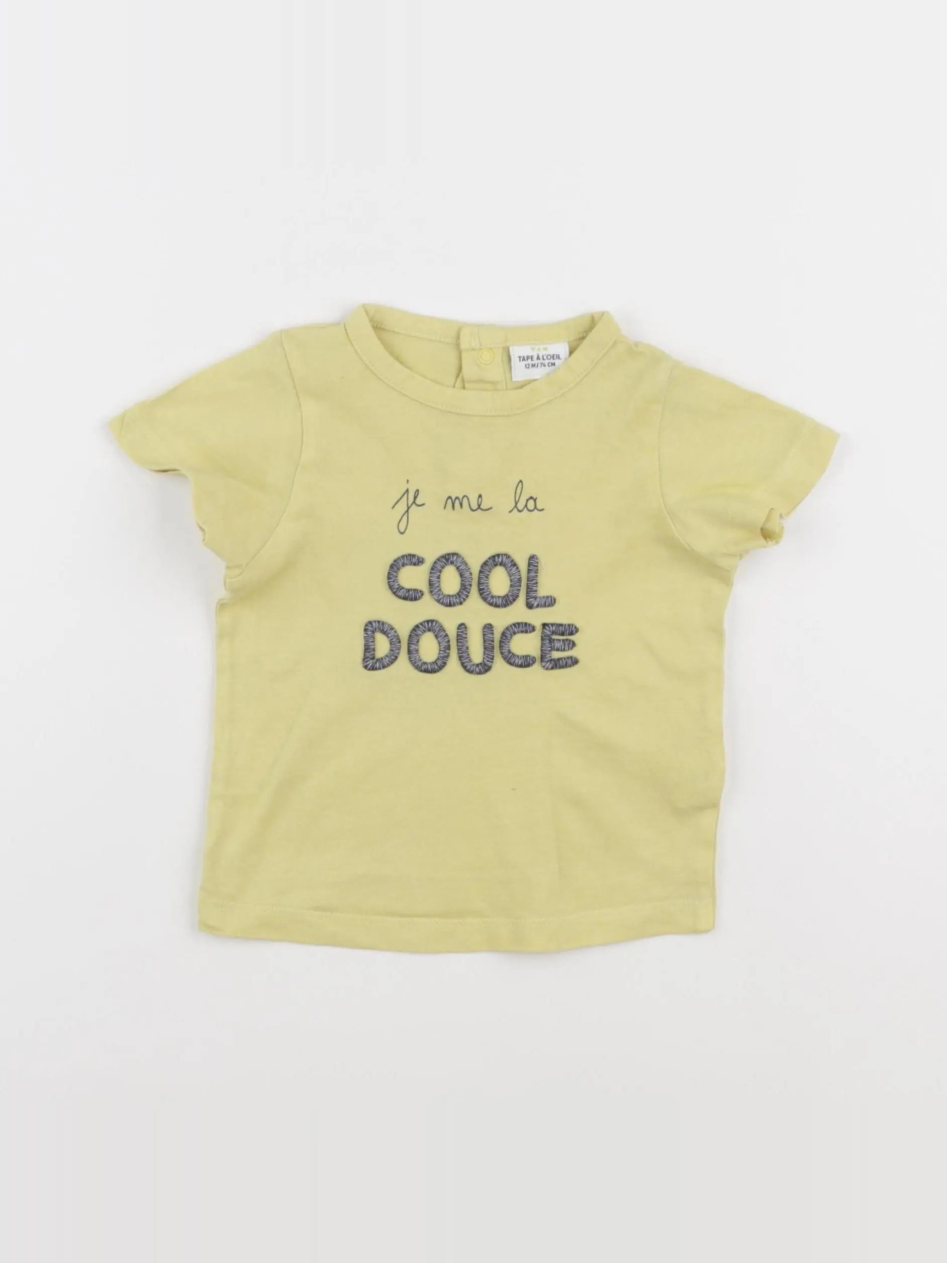 Tape à l'oeil - tee-shirt jaune - 12 mois
