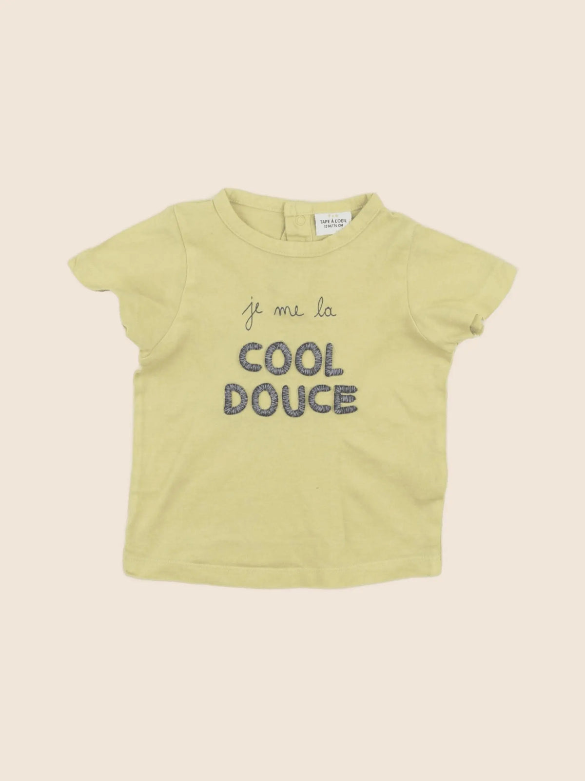 Tape à l'oeil - tee-shirt jaune - 12 mois