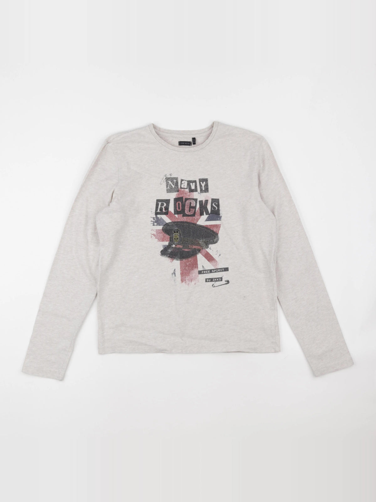 IKKS - tee-shirt beige - 14 ans