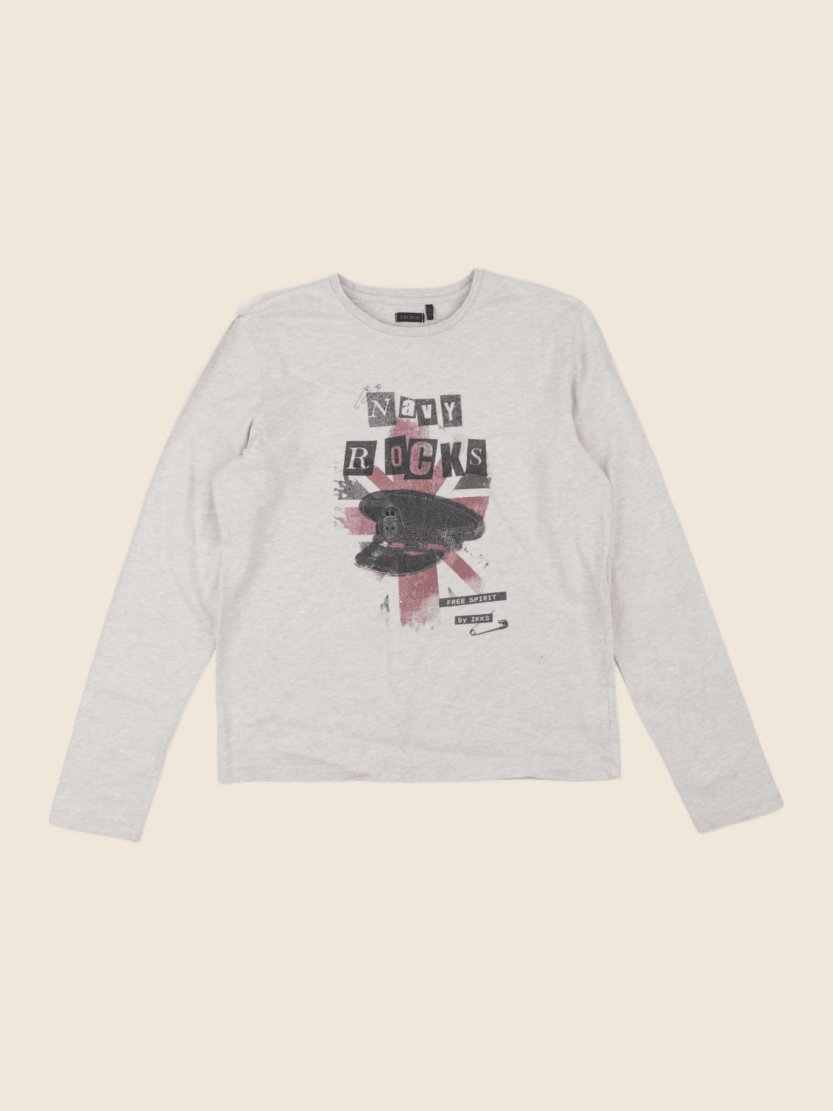 IKKS - tee-shirt beige - 14 ans