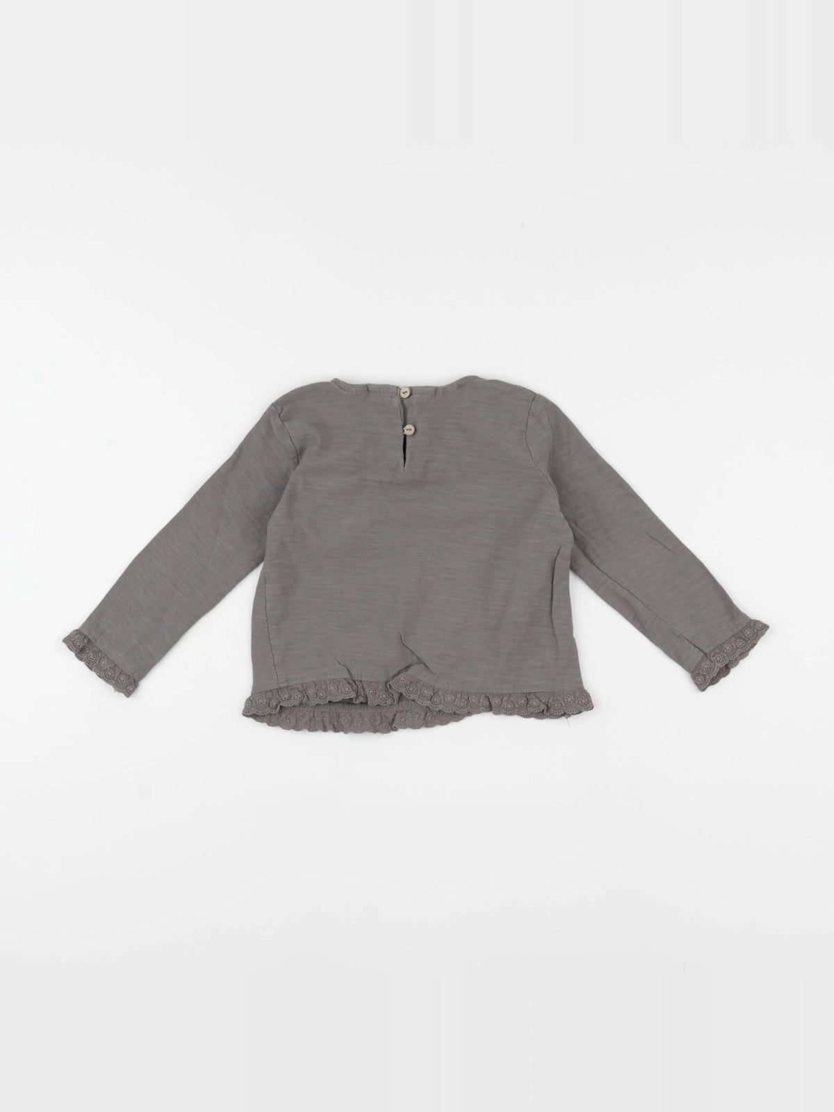 Zara - tee-shirt gris - 12/18 mois