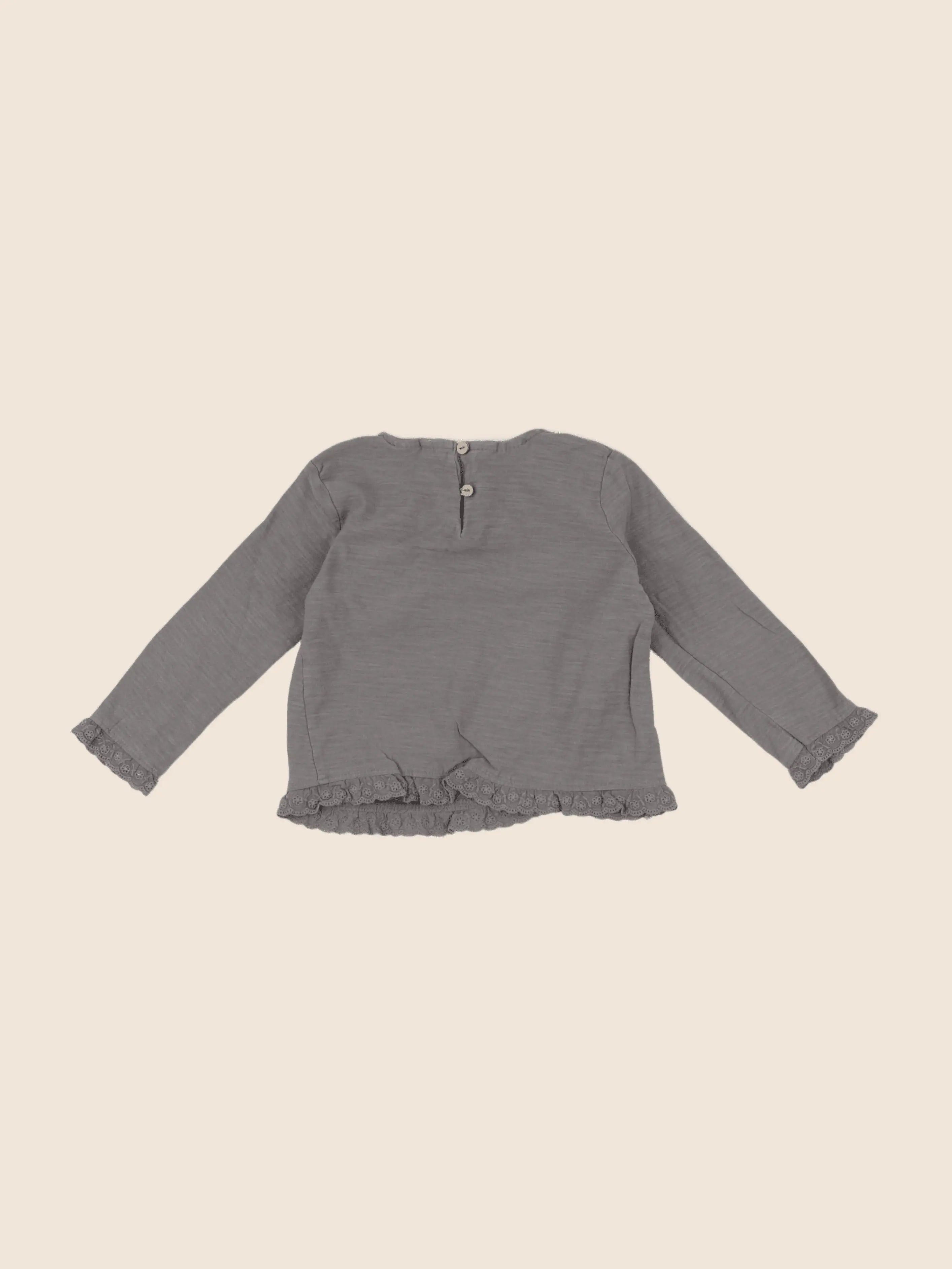Zara - tee-shirt gris - 12/18 mois