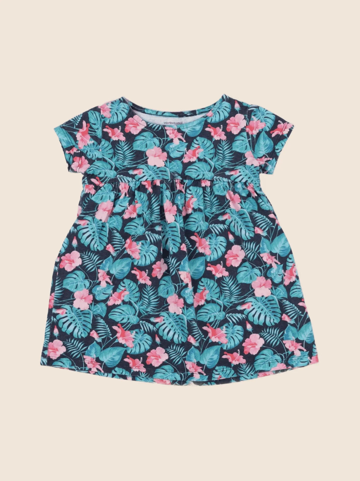 Vertbaudet - robe bleu - 2 ans