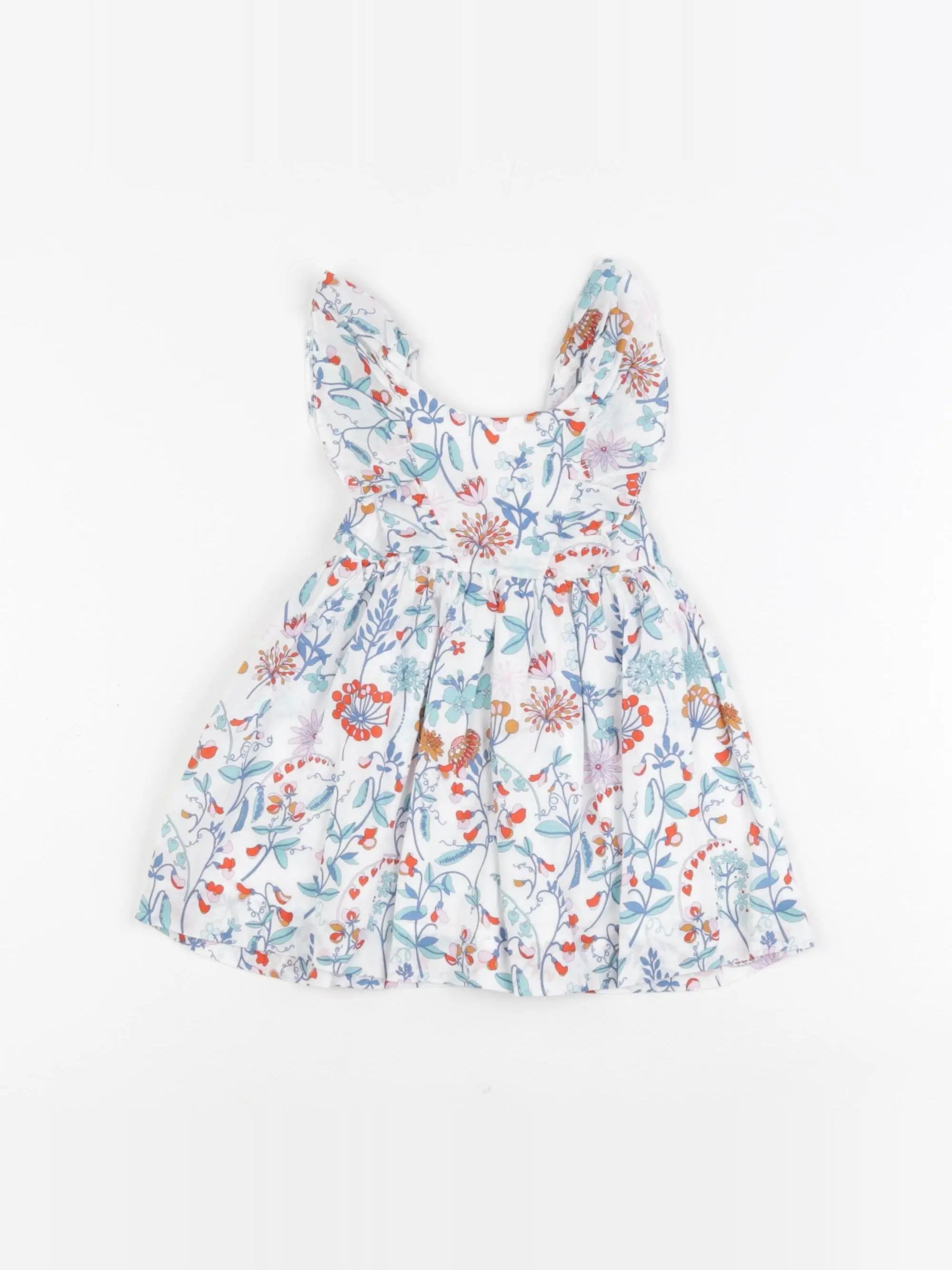 Jacadi - robe liberty blanc - 6 mois
