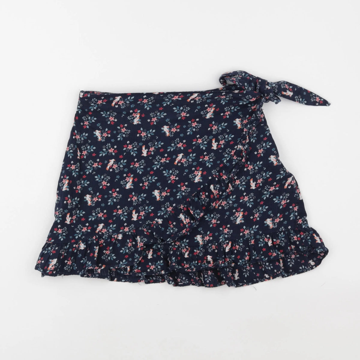 Vertbaudet - jupe short bleu - 12 ans