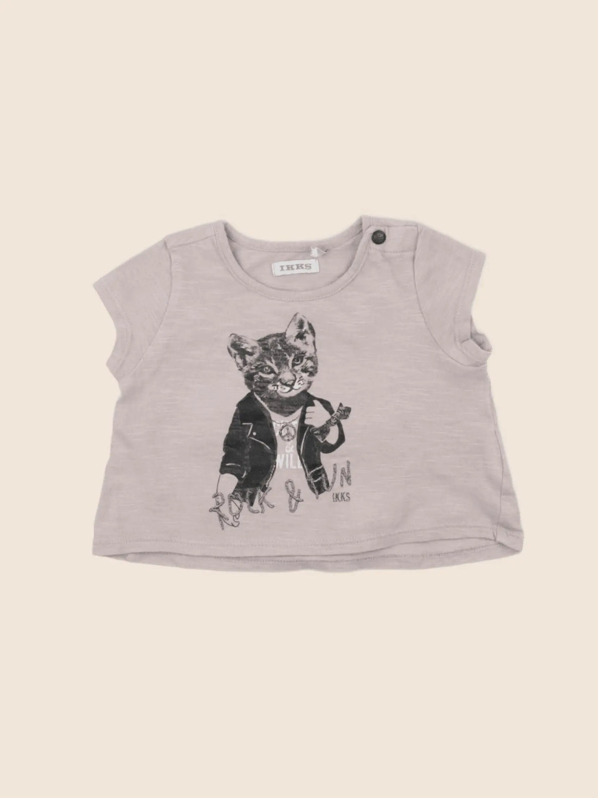 IKKS - tee-shirt rose - 6 mois