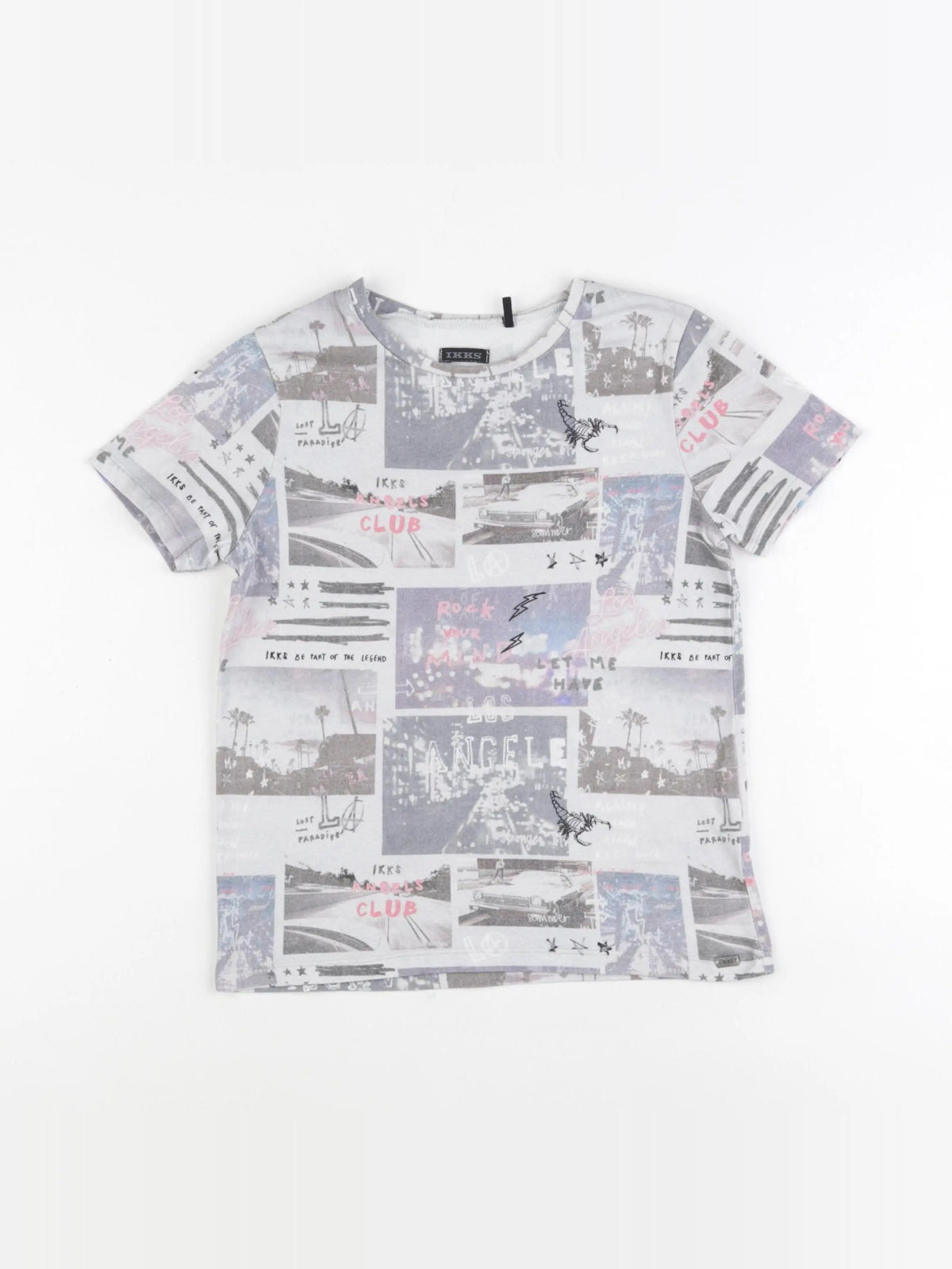 IKKS - tee-shirt gris - 8 ans