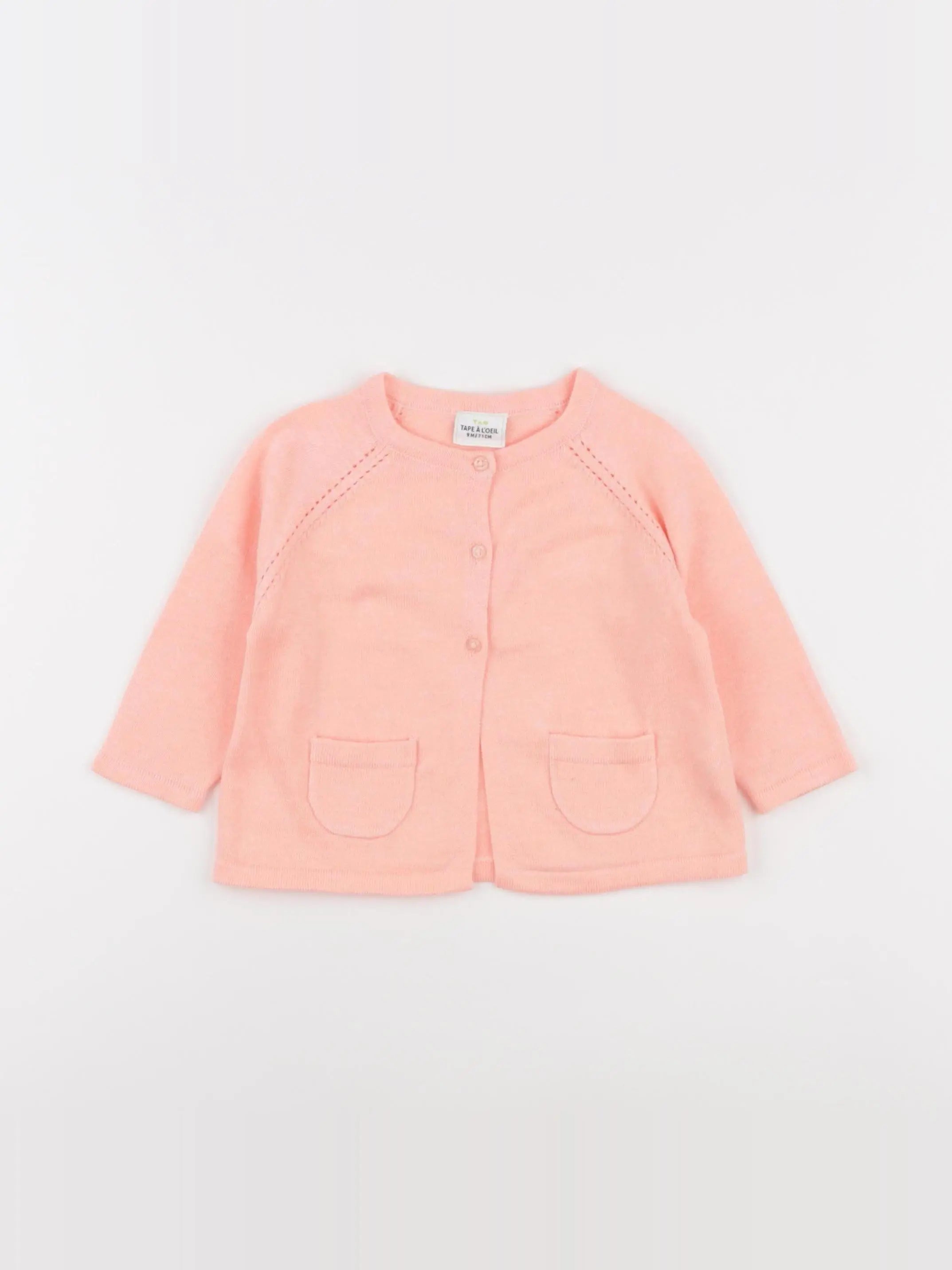 Tape à l'oeil - gilet orange fluo - 9 mois
