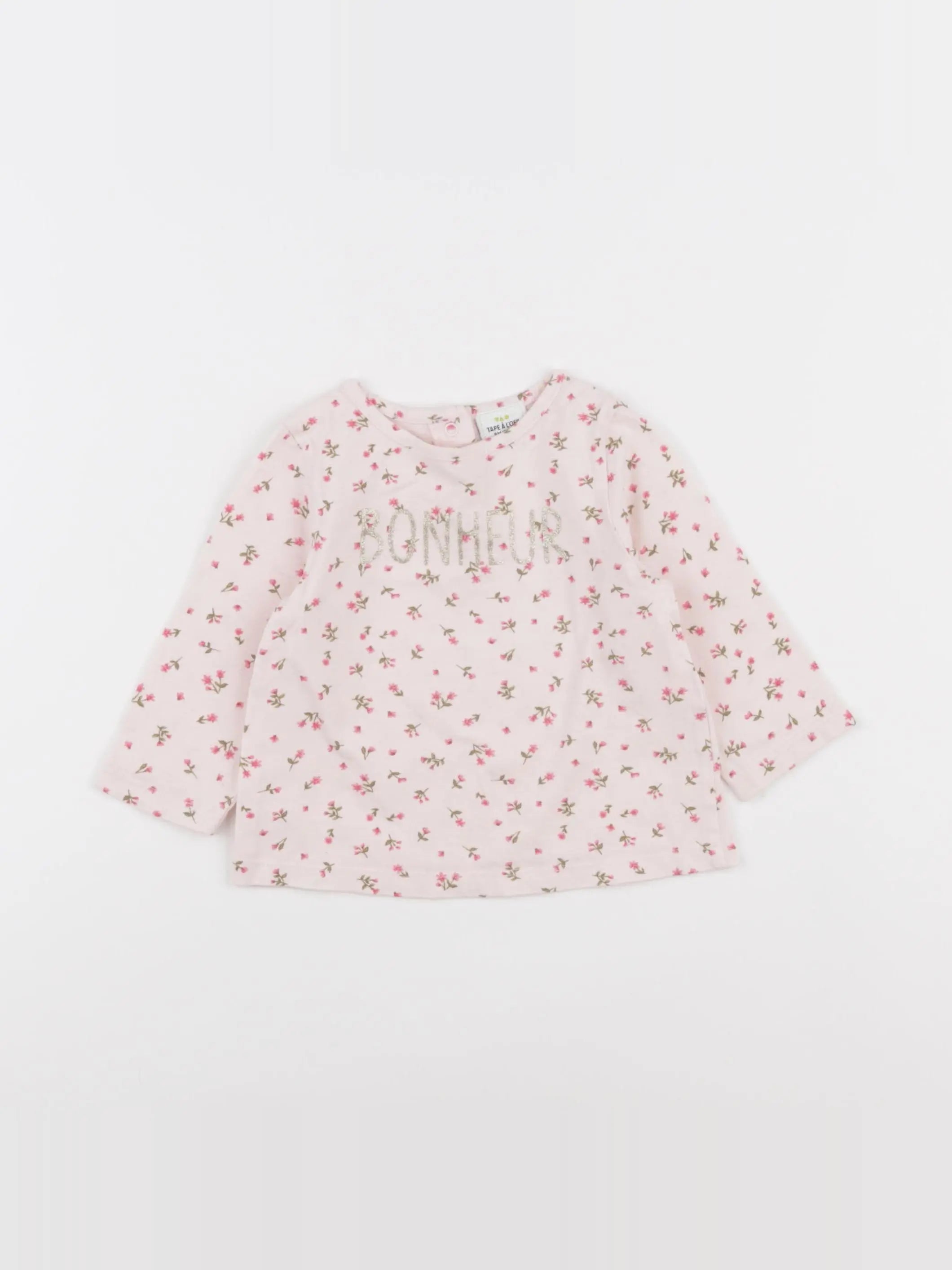 Tape à l'oeil - tee-shirt rose - 9 mois