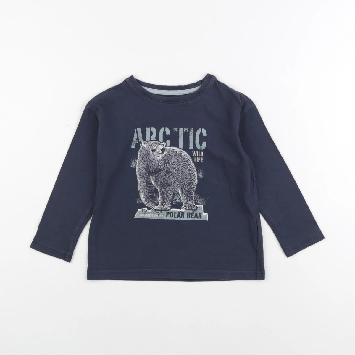 Vertbaudet - tee-shirt bleu - 4 ans