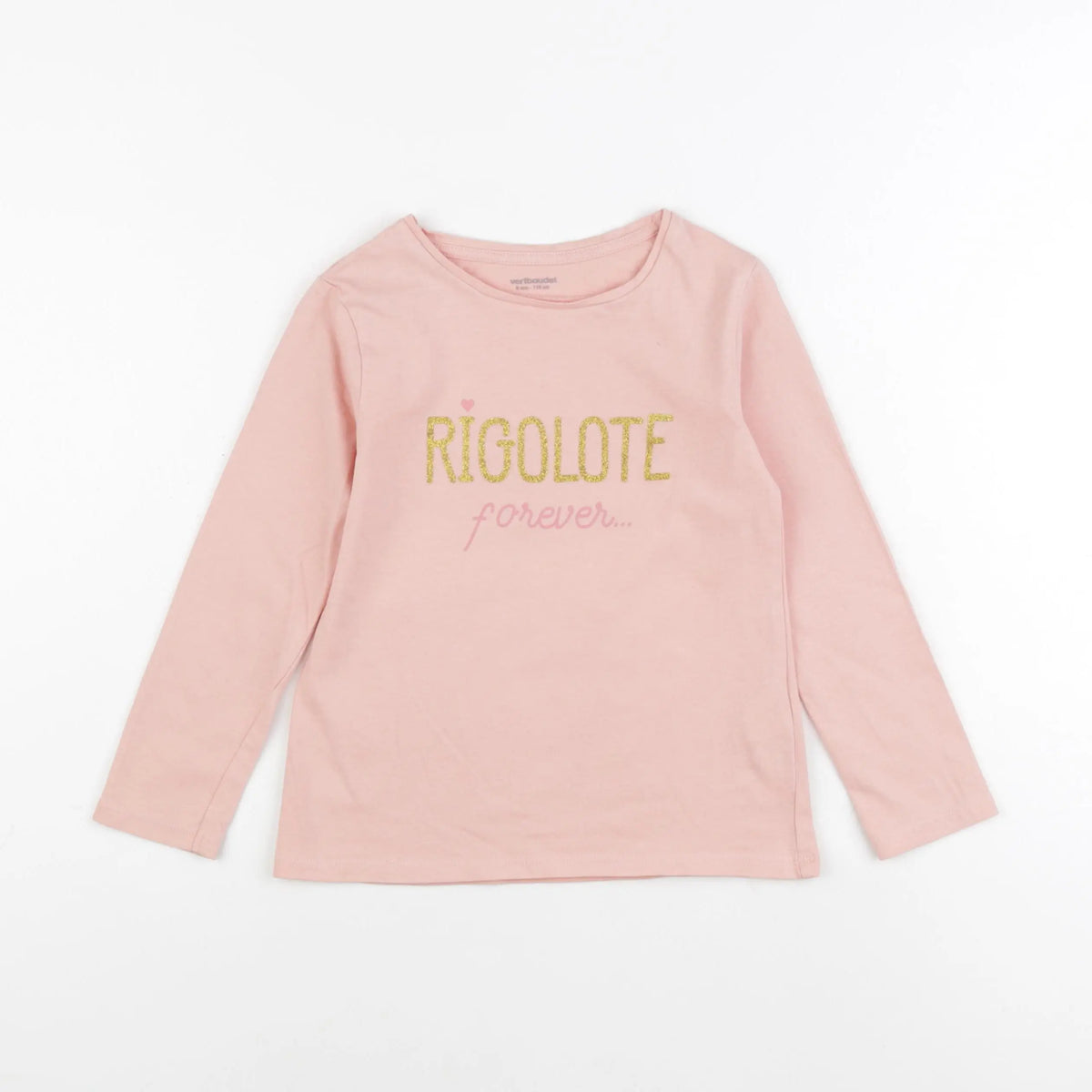 Vertbaudet - tee-shirt rose - 6 ans