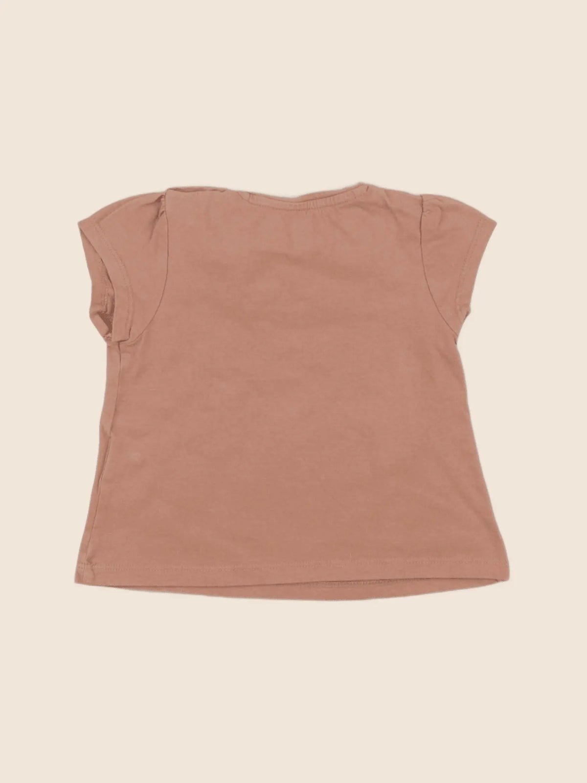 Vertbaudet - tee-shirt marron - 12 mois