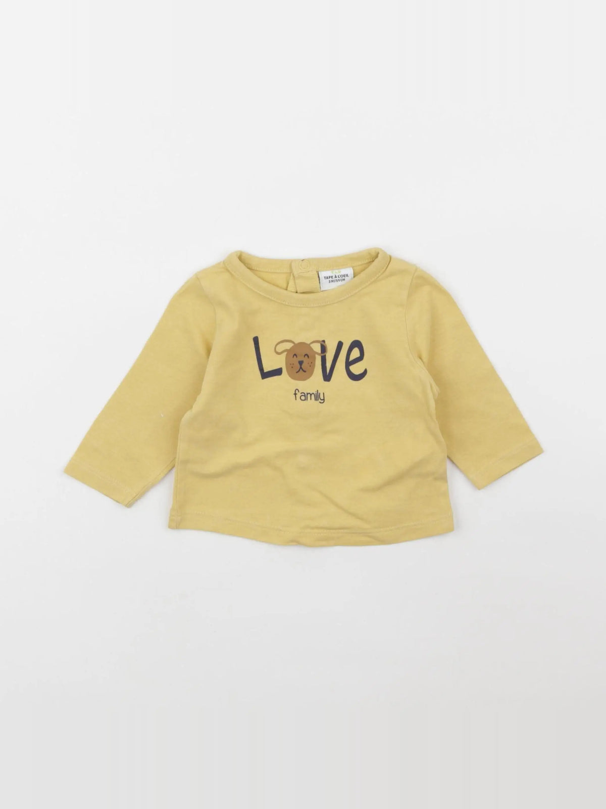 Tape à l'oeil - tee-shirt jaune - 3 mois