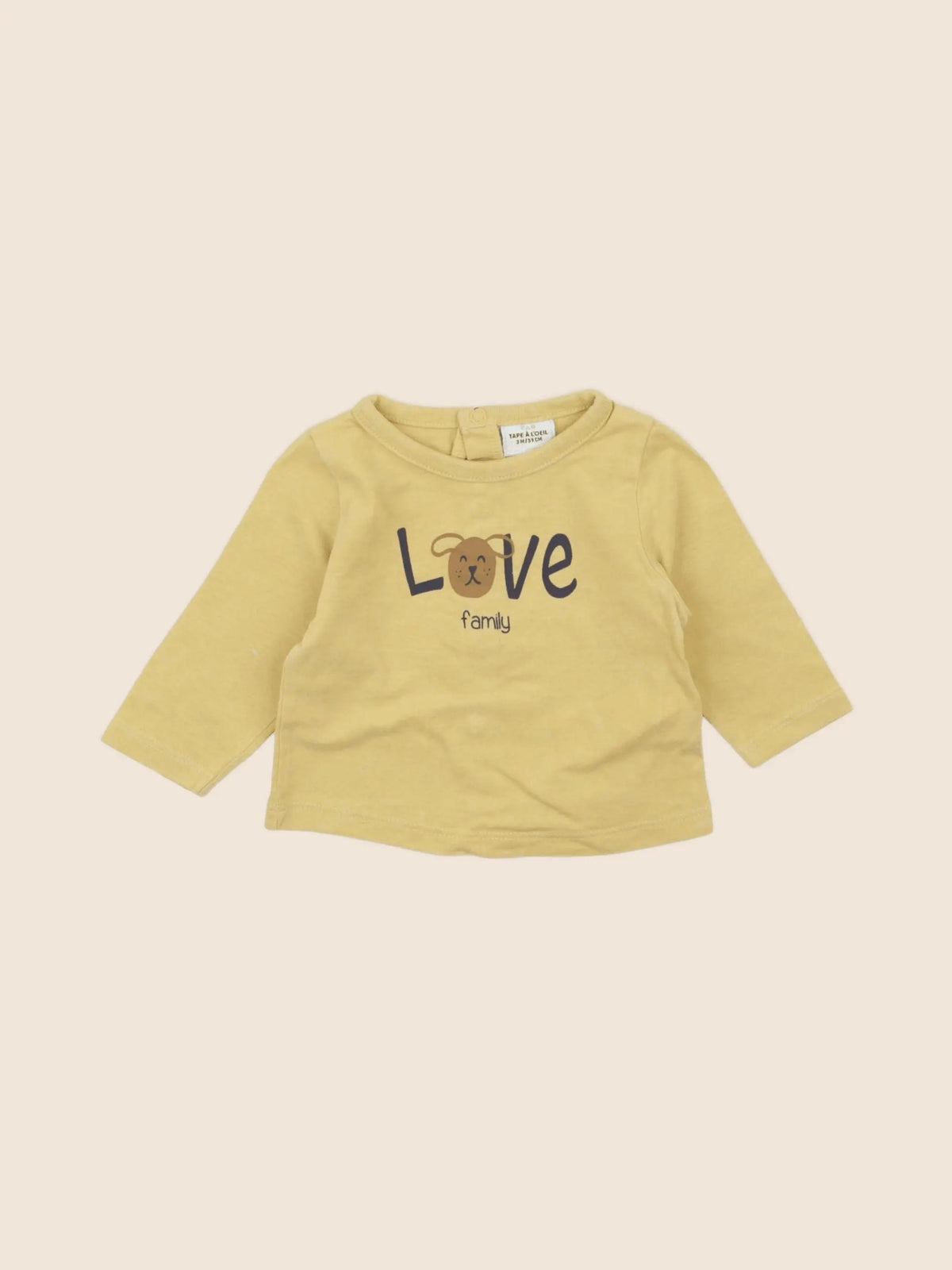 Tape à l'oeil - tee-shirt jaune - 3 mois