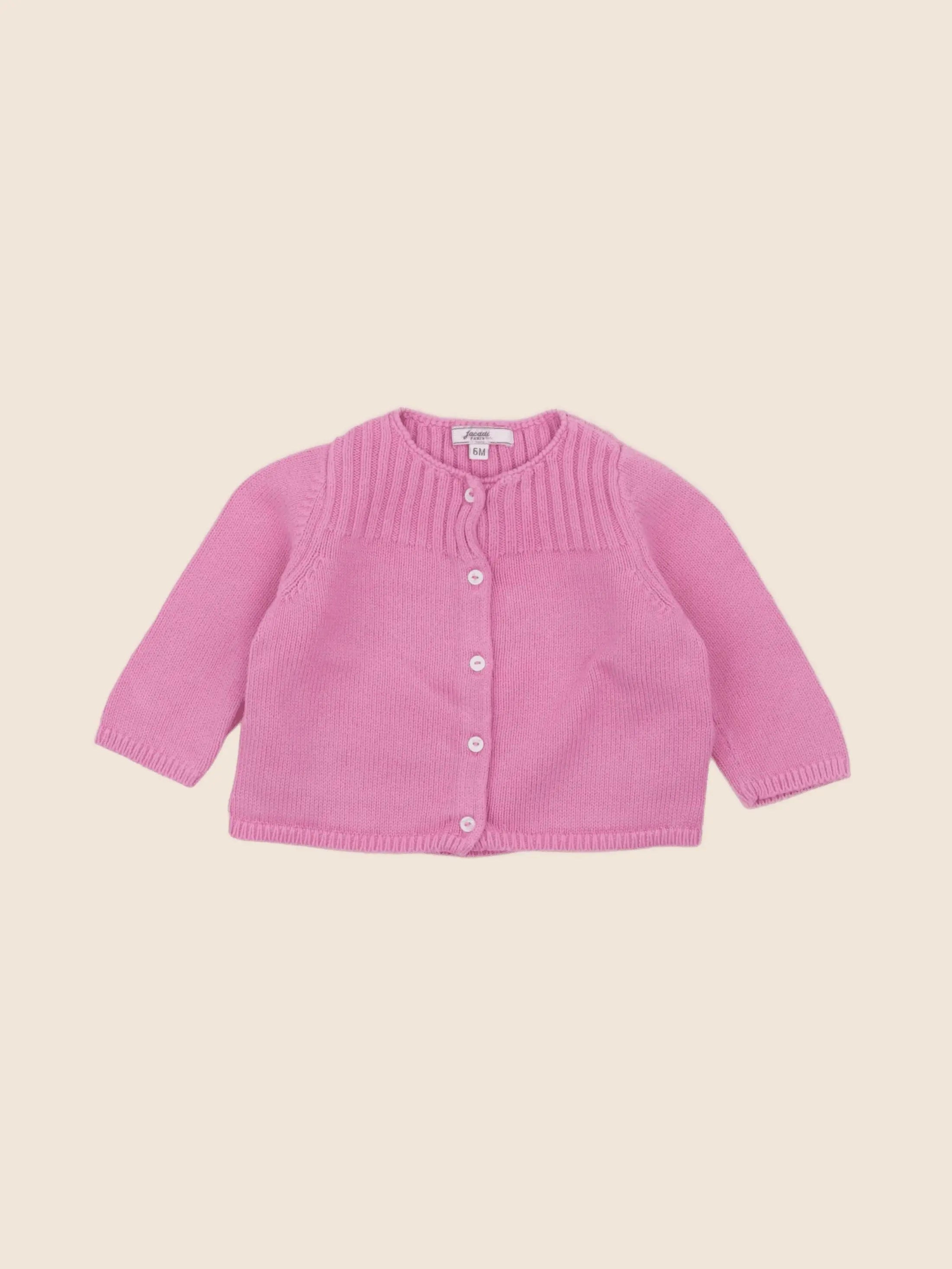 Jacadi - gilet rose - 6 mois