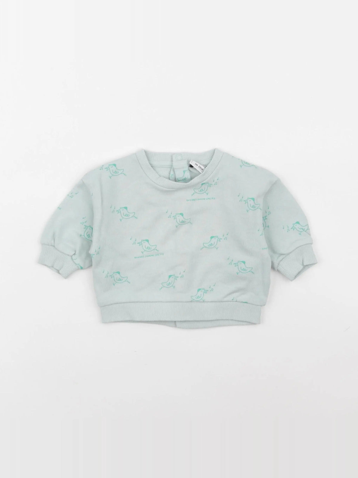 Tape à l'oeil - sweat bleu - 3 mois