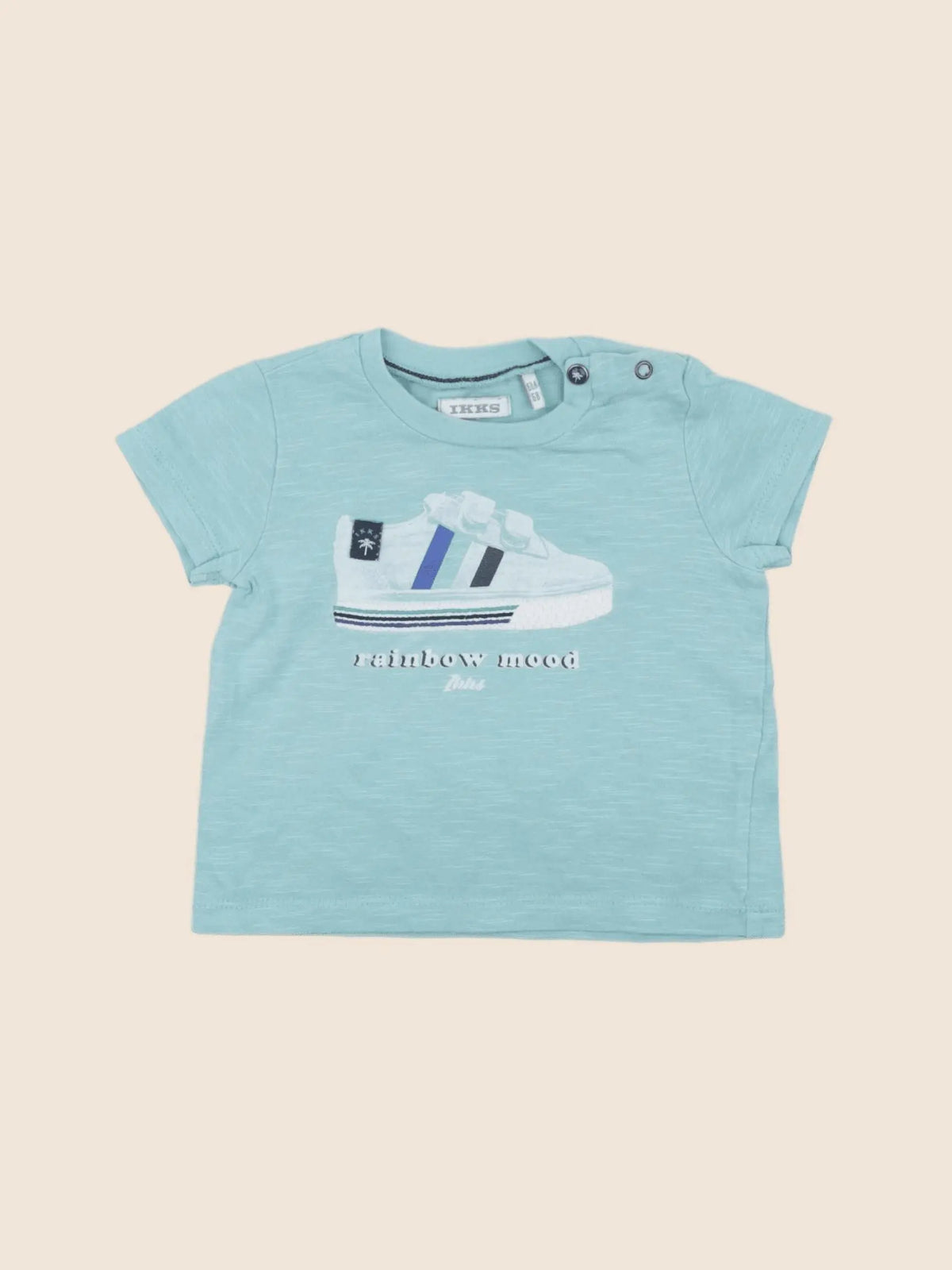 IKKS - tee-shirt bleu - 6 mois