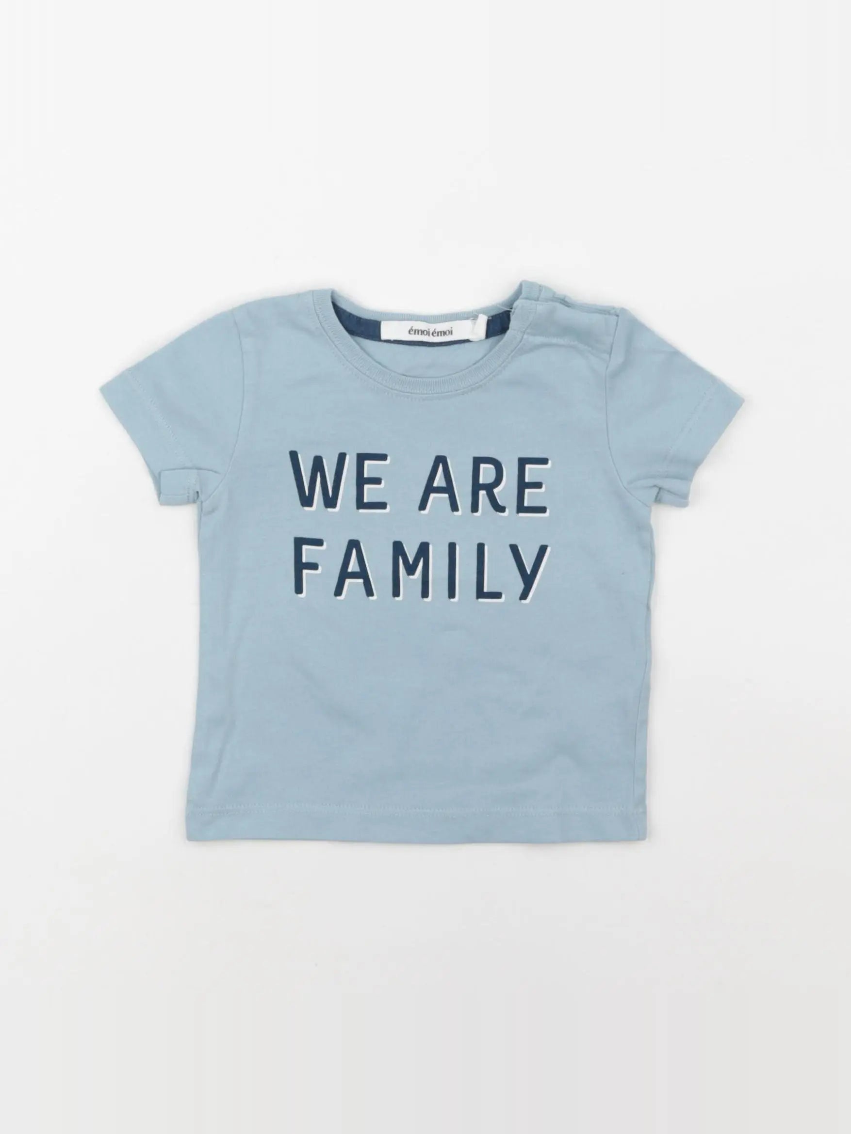 Emoi emoi - tee-shirt bleu - 6 mois