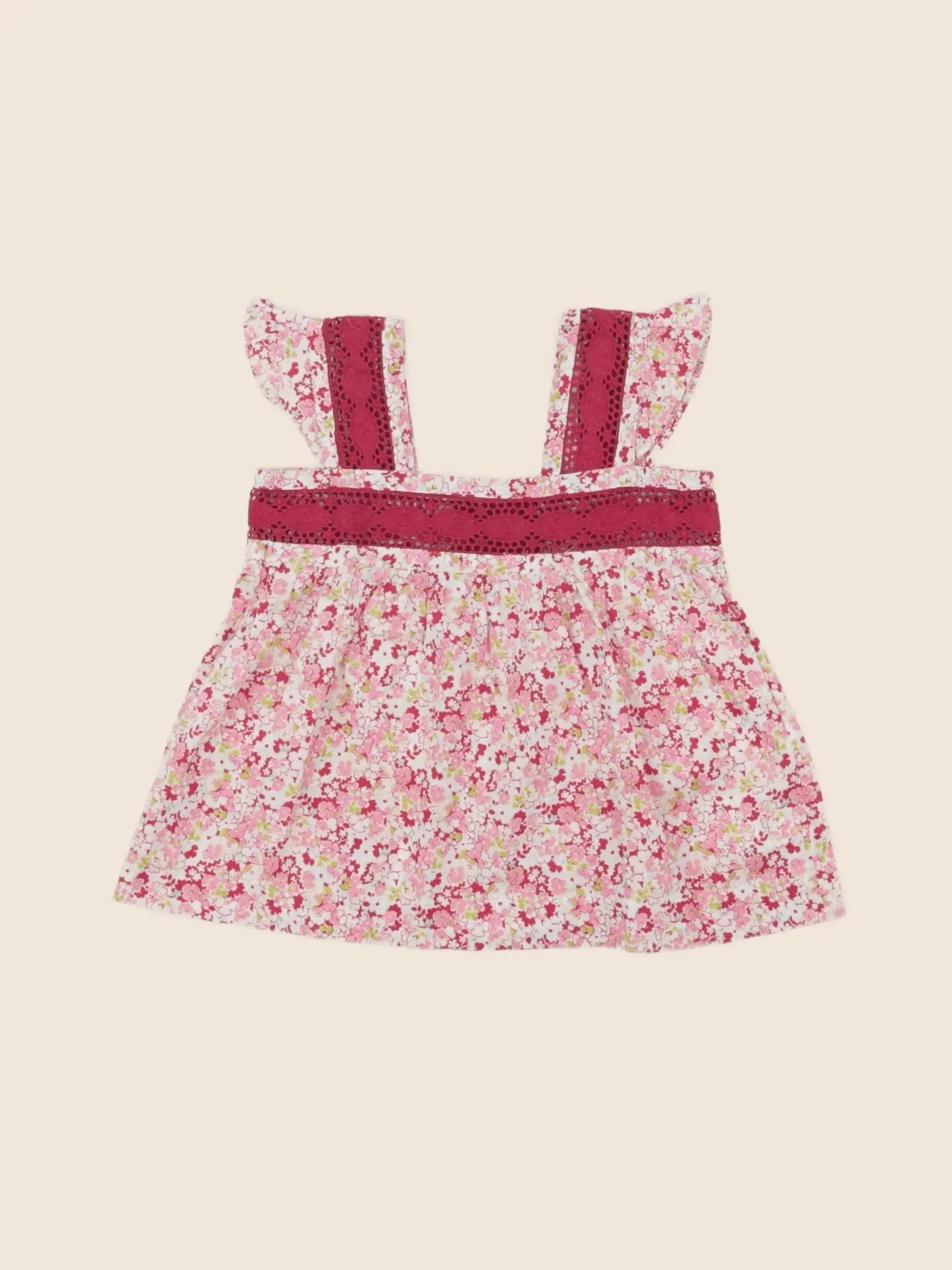 Jacadi - blouse rose - 6 mois