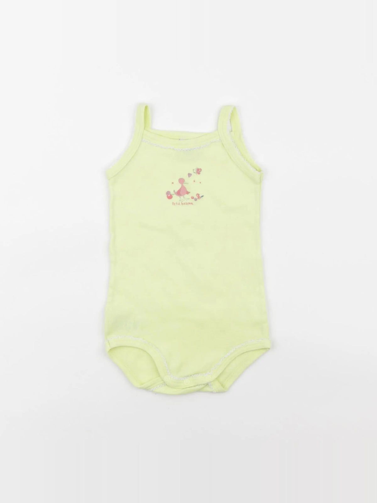 Petit Bateau - body jaune - 6 mois