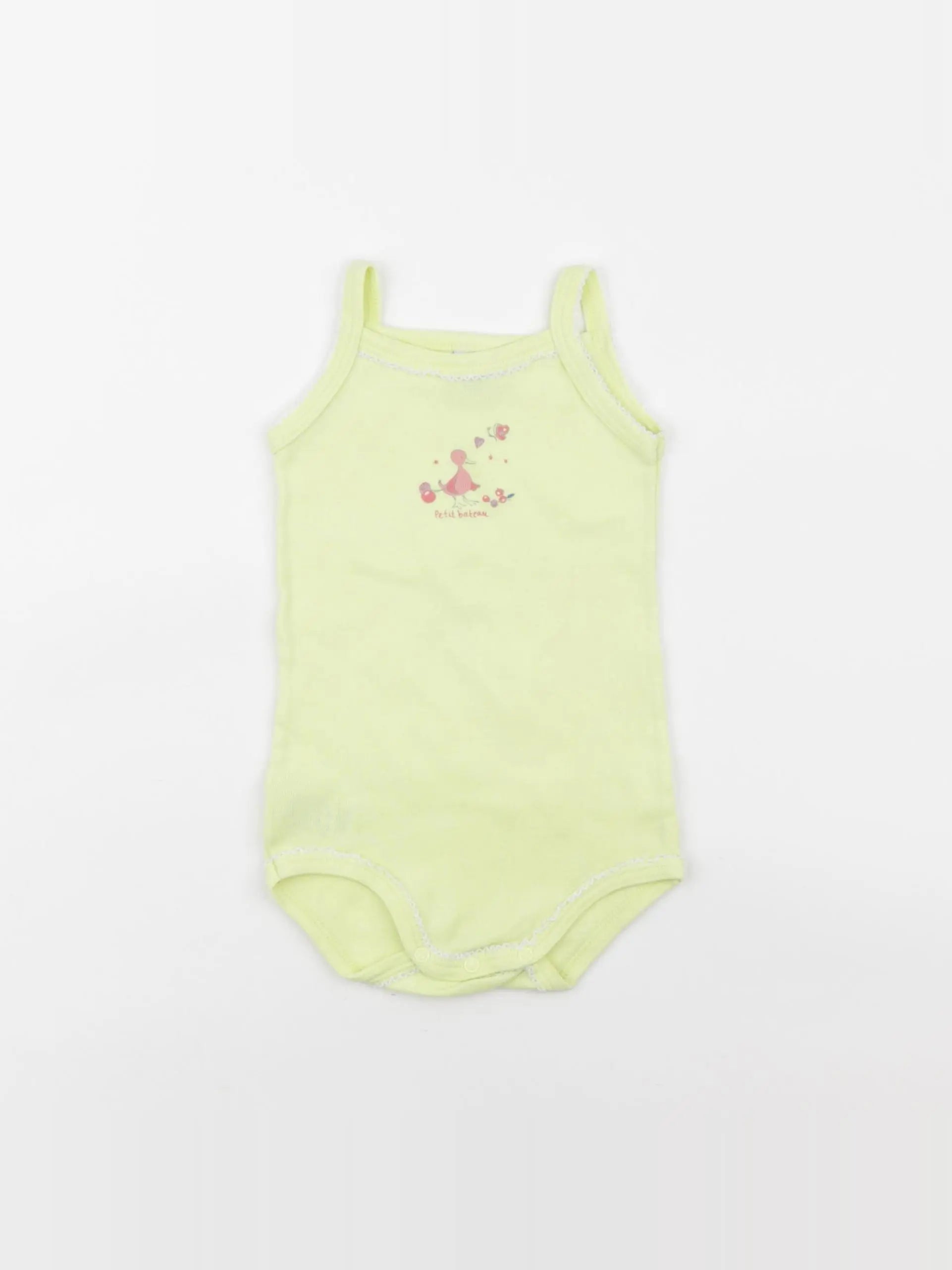 Petit Bateau - body jaune - 6 mois