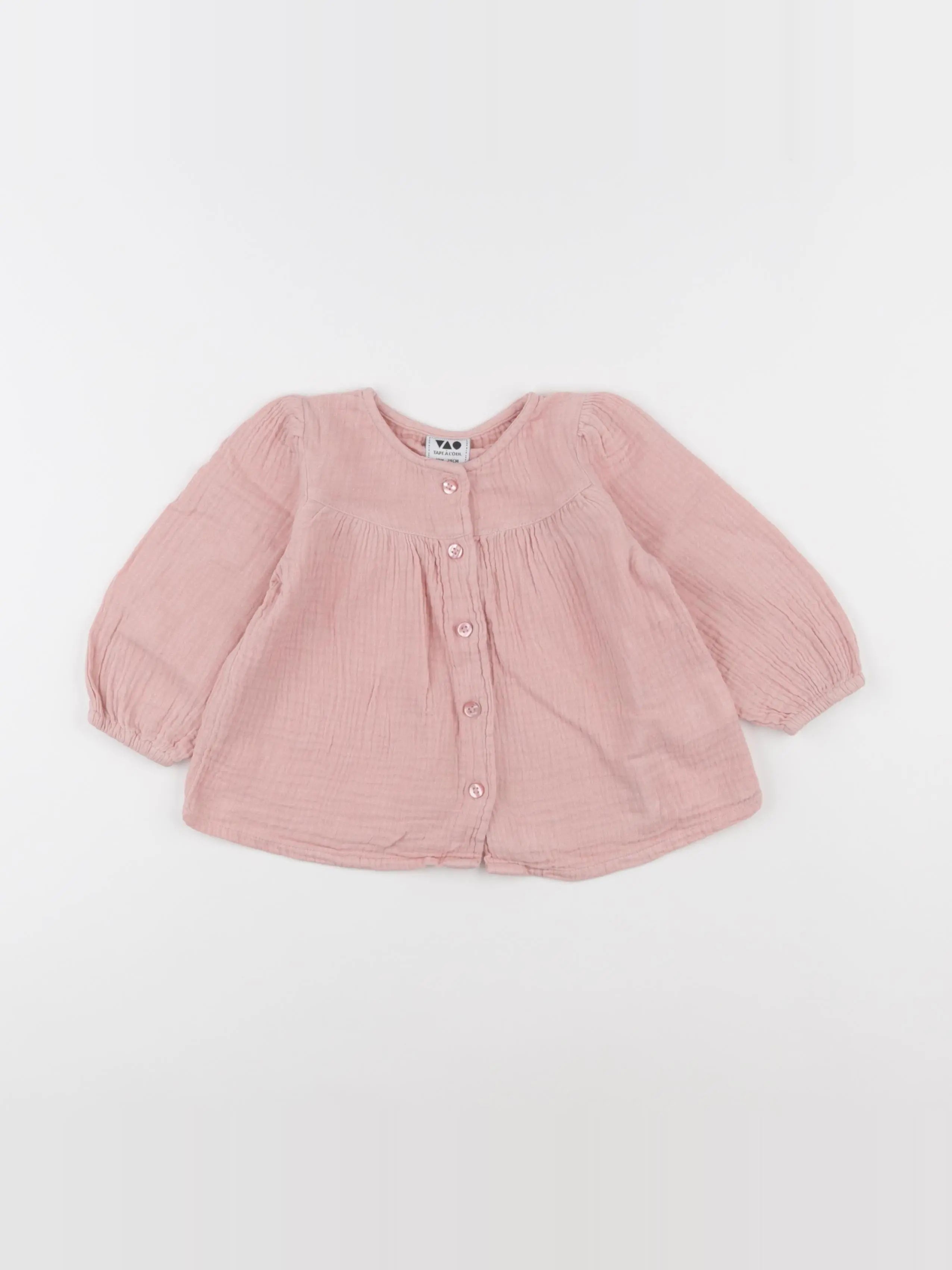 Tape à l'oeil - blouse rose - 12 mois